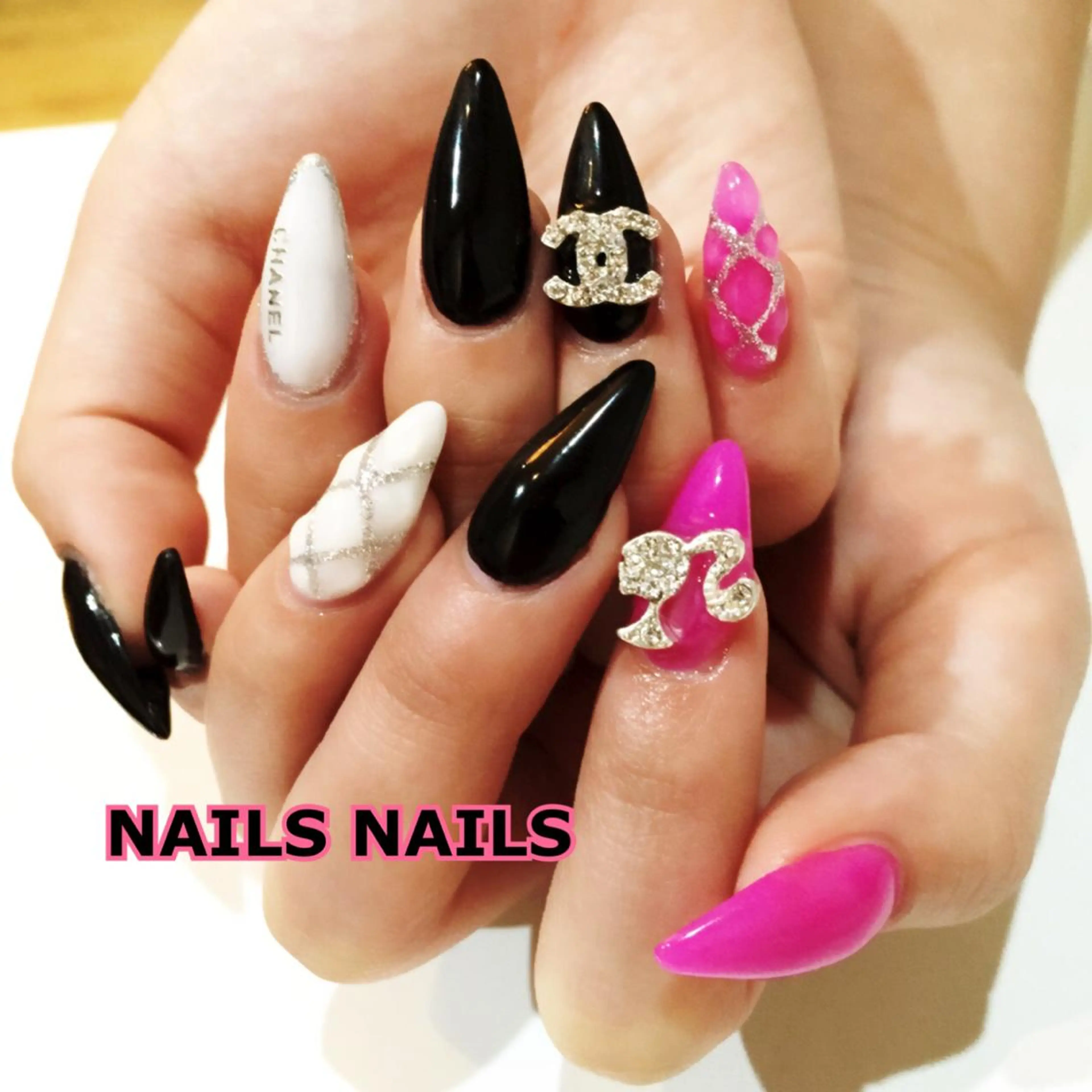 ネイル ワンカラーネイル スカルプネイル シルバー NAILSNAILS ERIKAのネイルデザイン