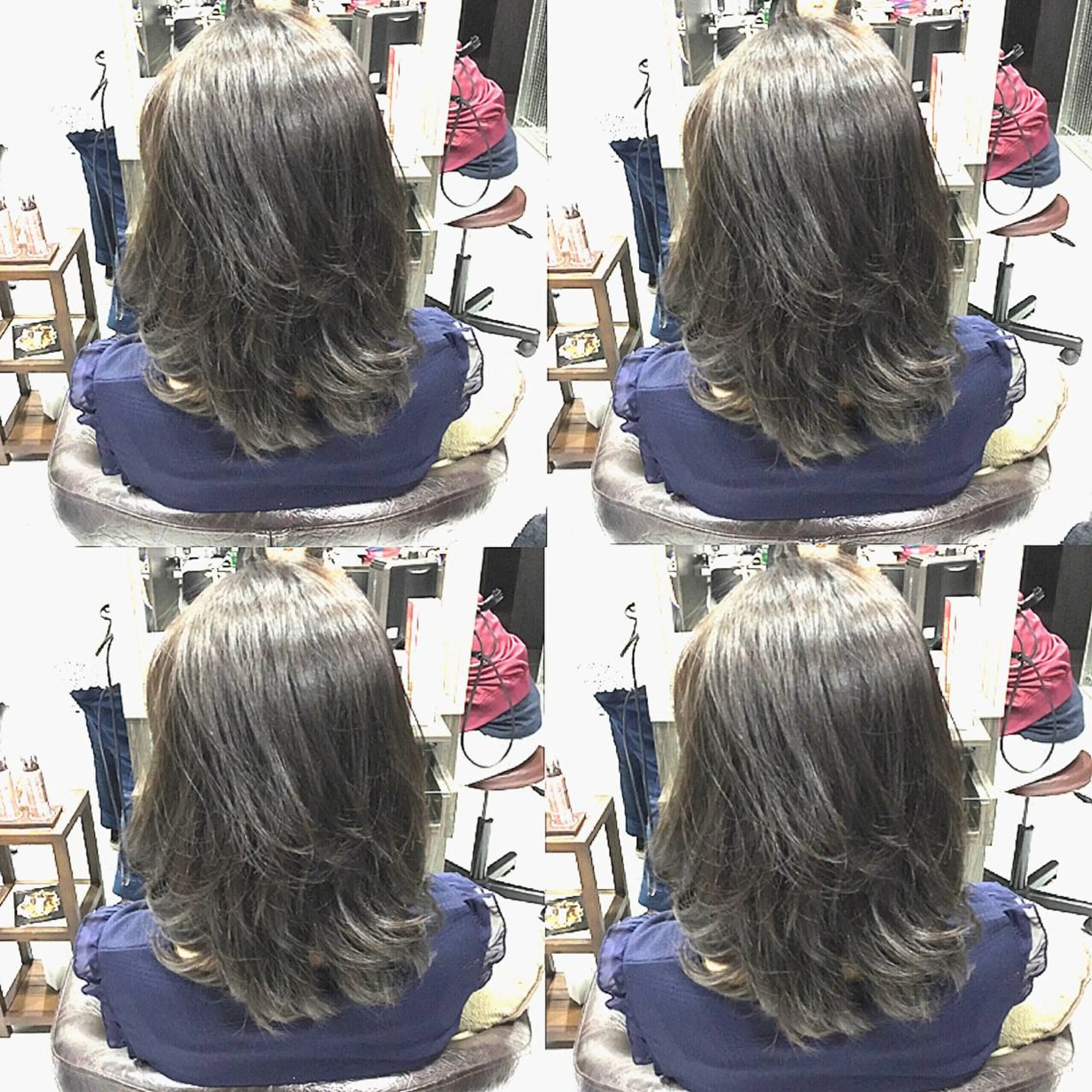 ミディアム セミロング ロング カラー boutique misakiのヘアスタイル