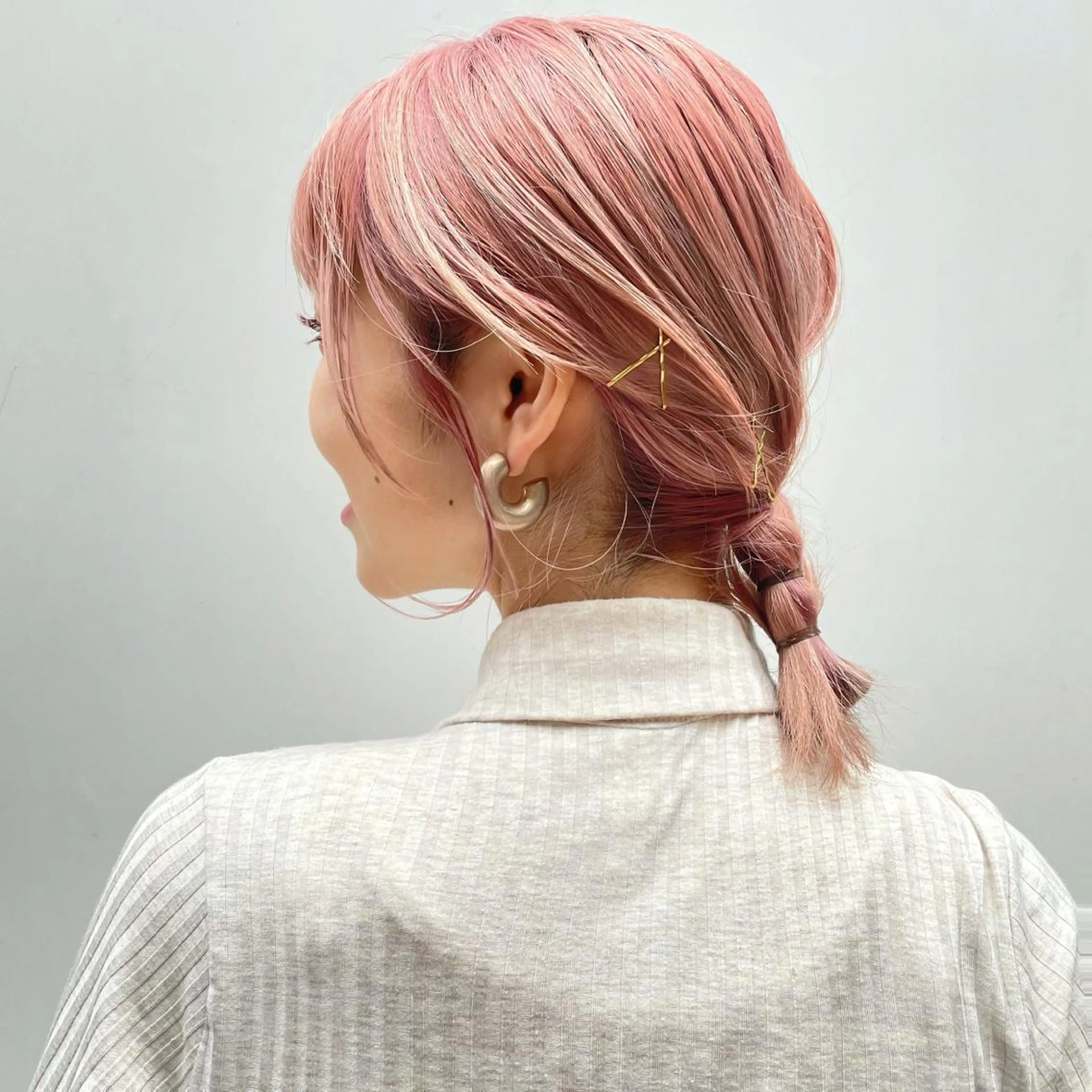 セミロング カラー ヘアアレンジ 【柔らか透明感✨/ 似合せ前髪】大石葉月のヘアスタイル