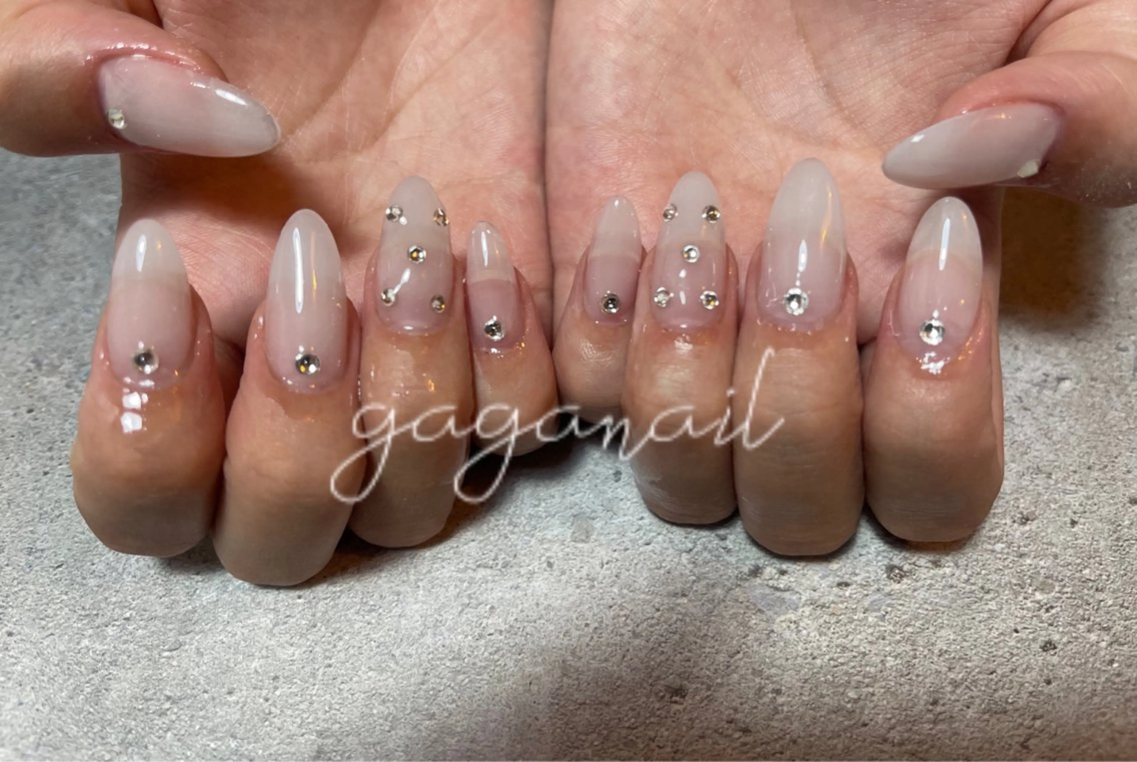 ネイル スカルプネイル nailsalon gagaのネイルデザイン