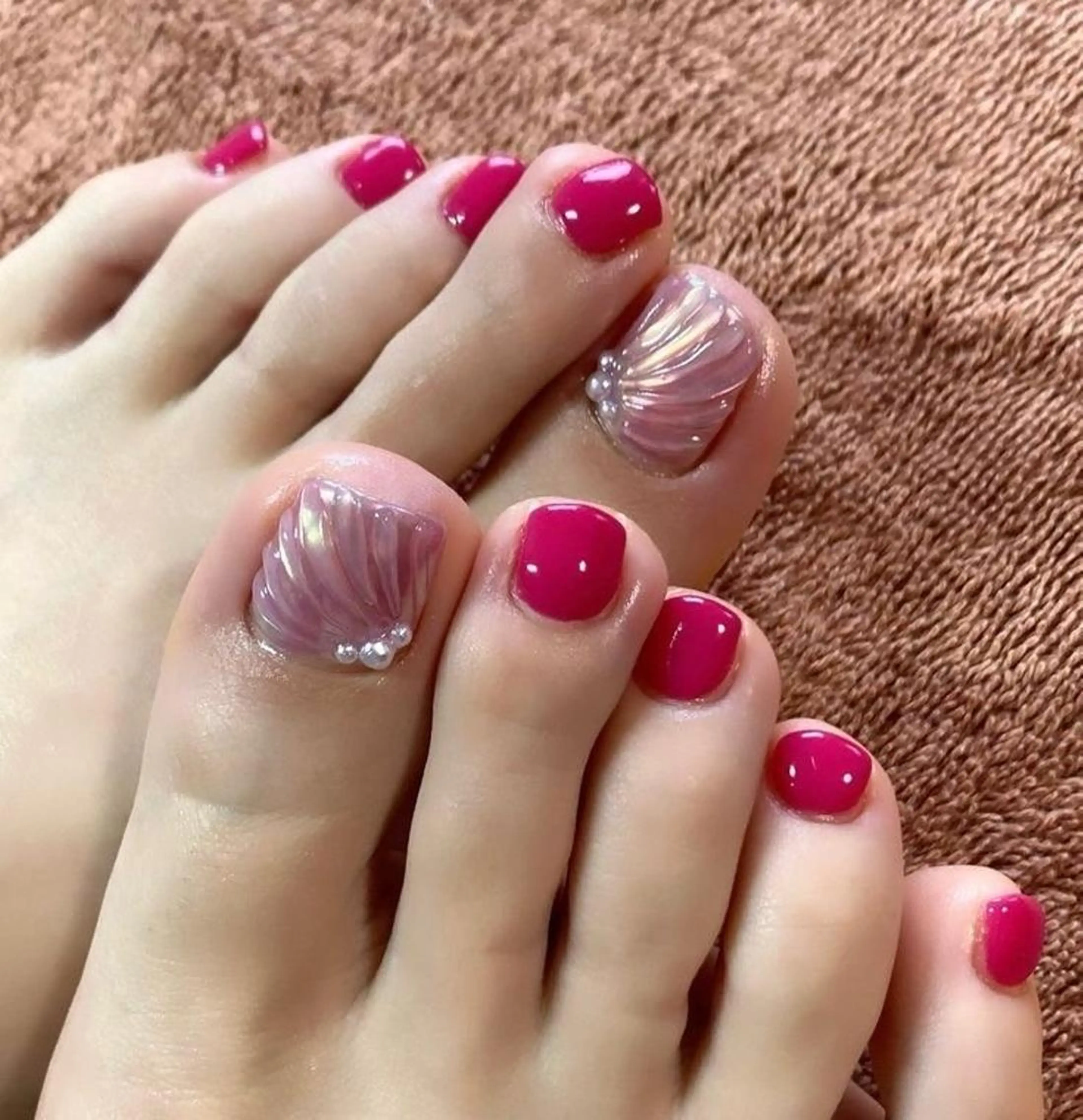 ネイル チークネイル フラッシュネイル フットネイル ジェルネイル マグネットネイル MaiBeauty HaNaのネイルデザイン