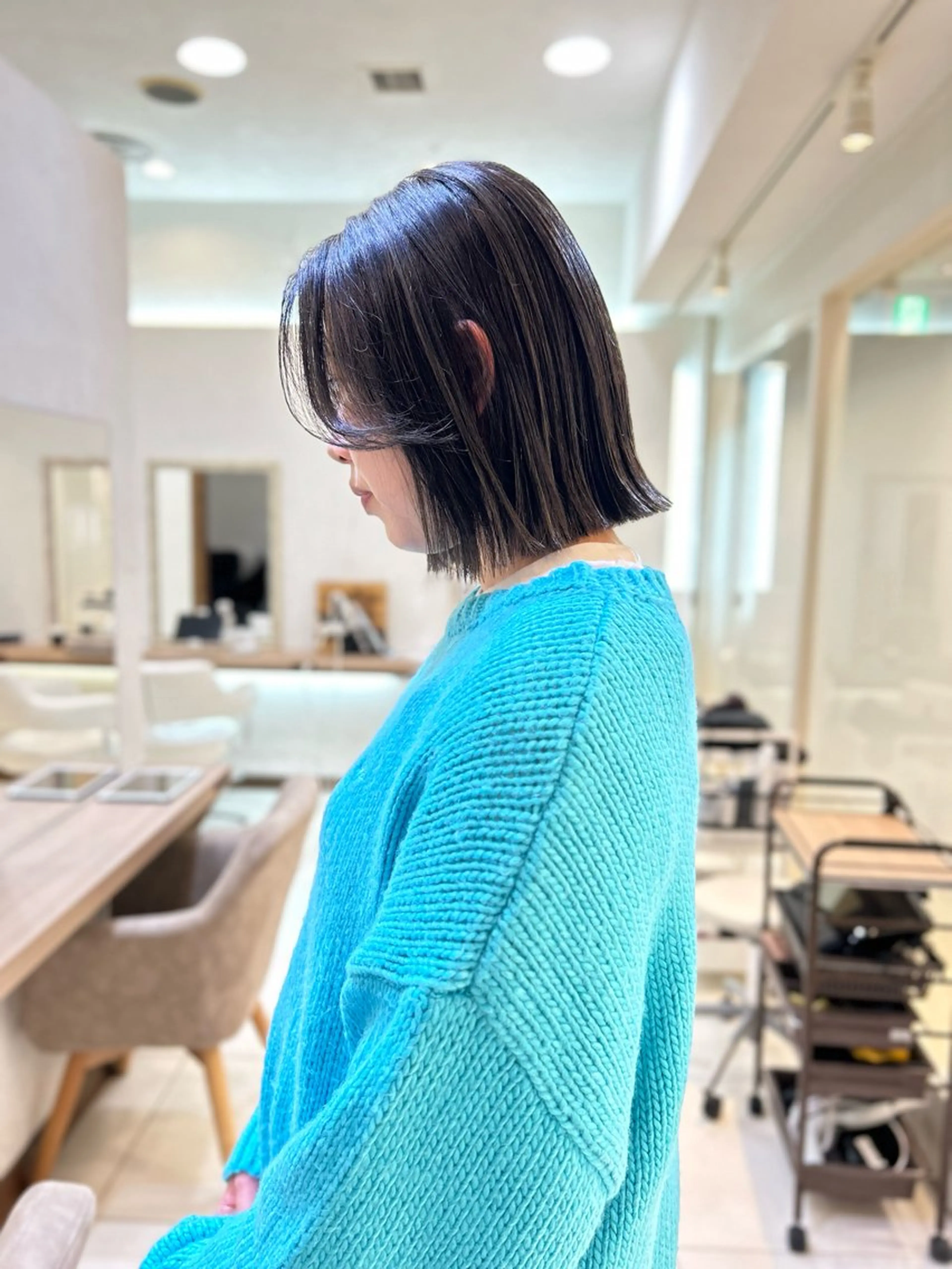 ミディアム カラー ヘアカラー ヘッドスパ 似合わせカラー/艶 髪質改善/ヨシザキのヘアスタイル