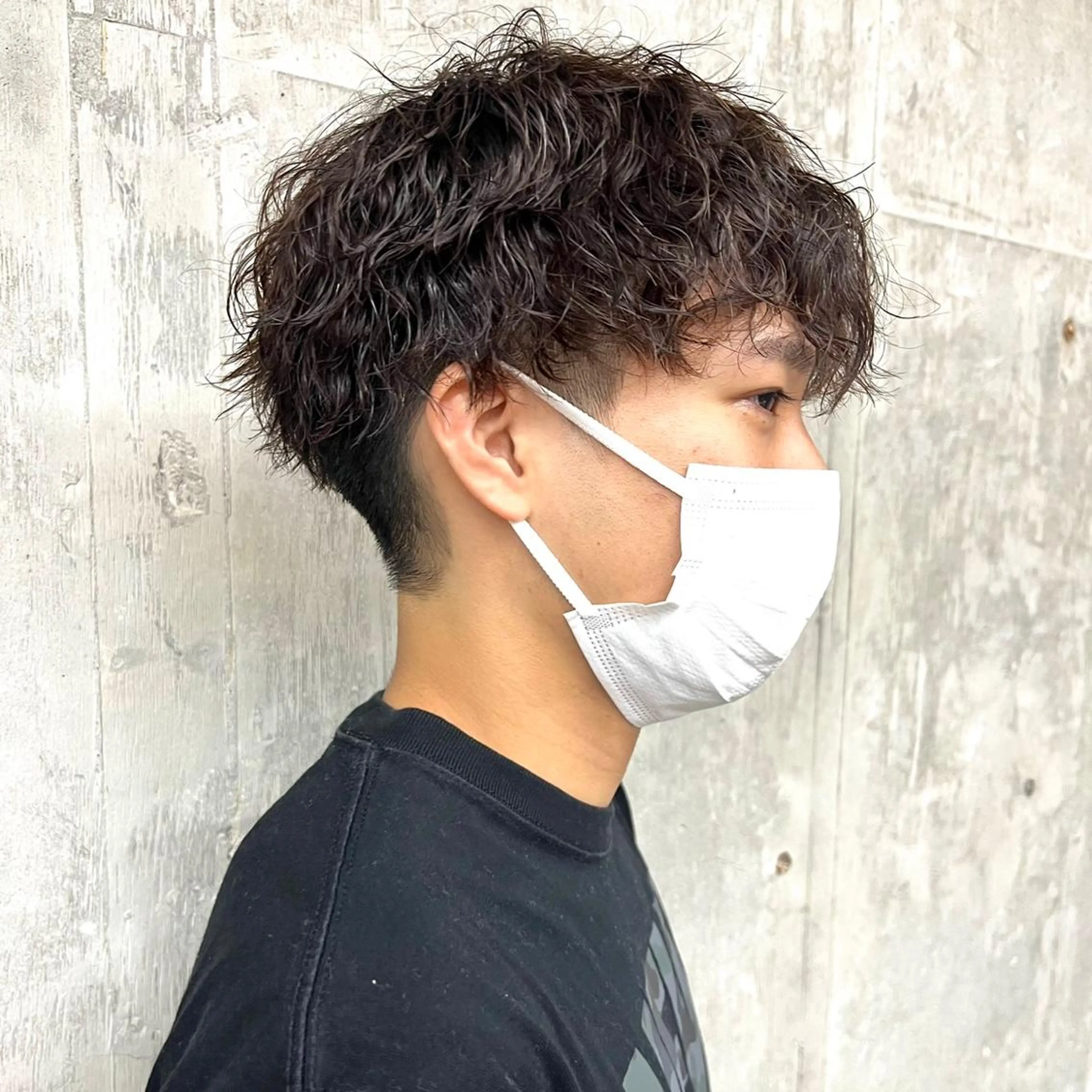 ショート メンズ メンズパーマ カット ヘアカラー パーマ 韓国ヘア /男女❄️ 細江 美紅のヘアスタイル