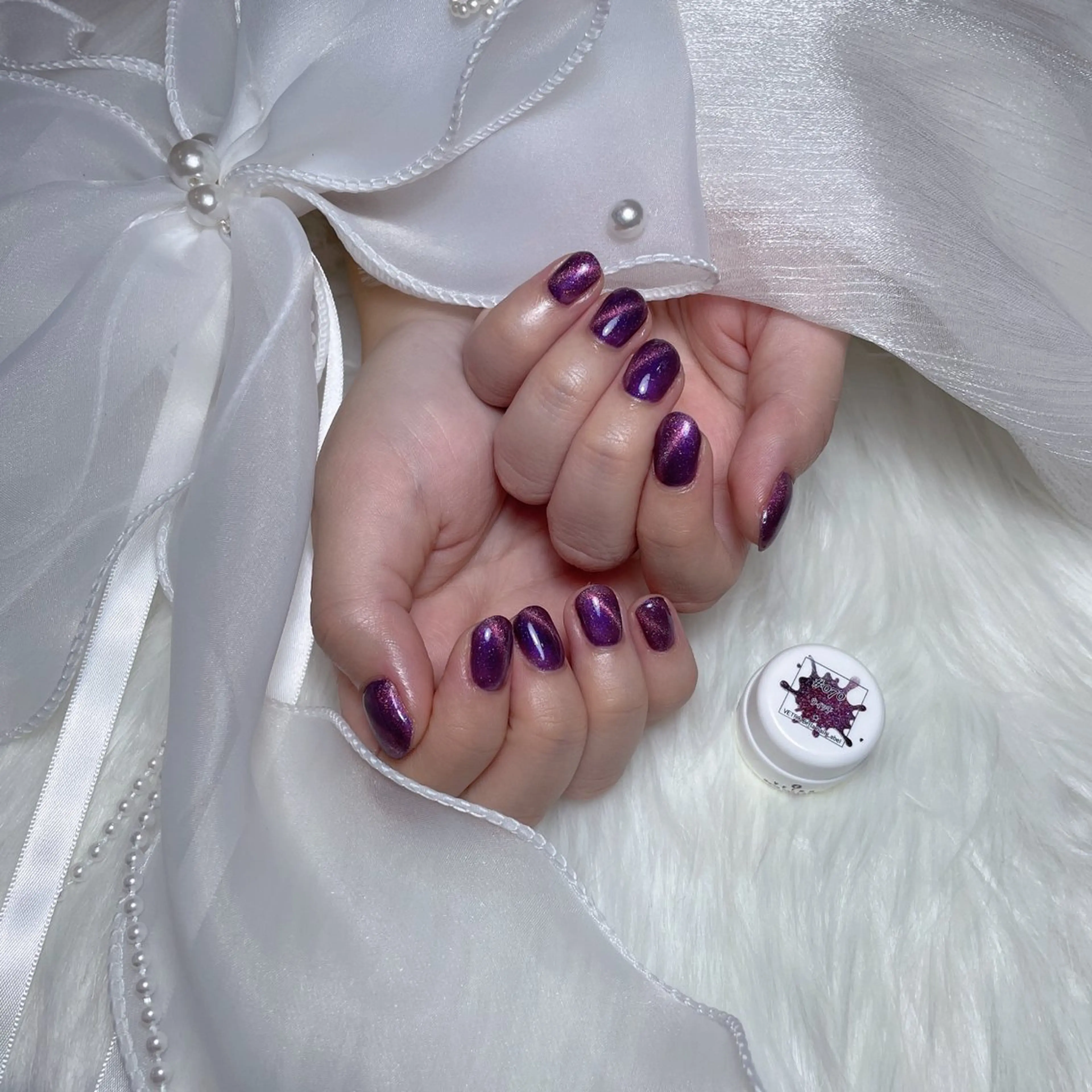 ネイル マグネットネイル マグネットワンカラー ワンカラーネイル M2 beauty Hoshinaのネイルデザイン