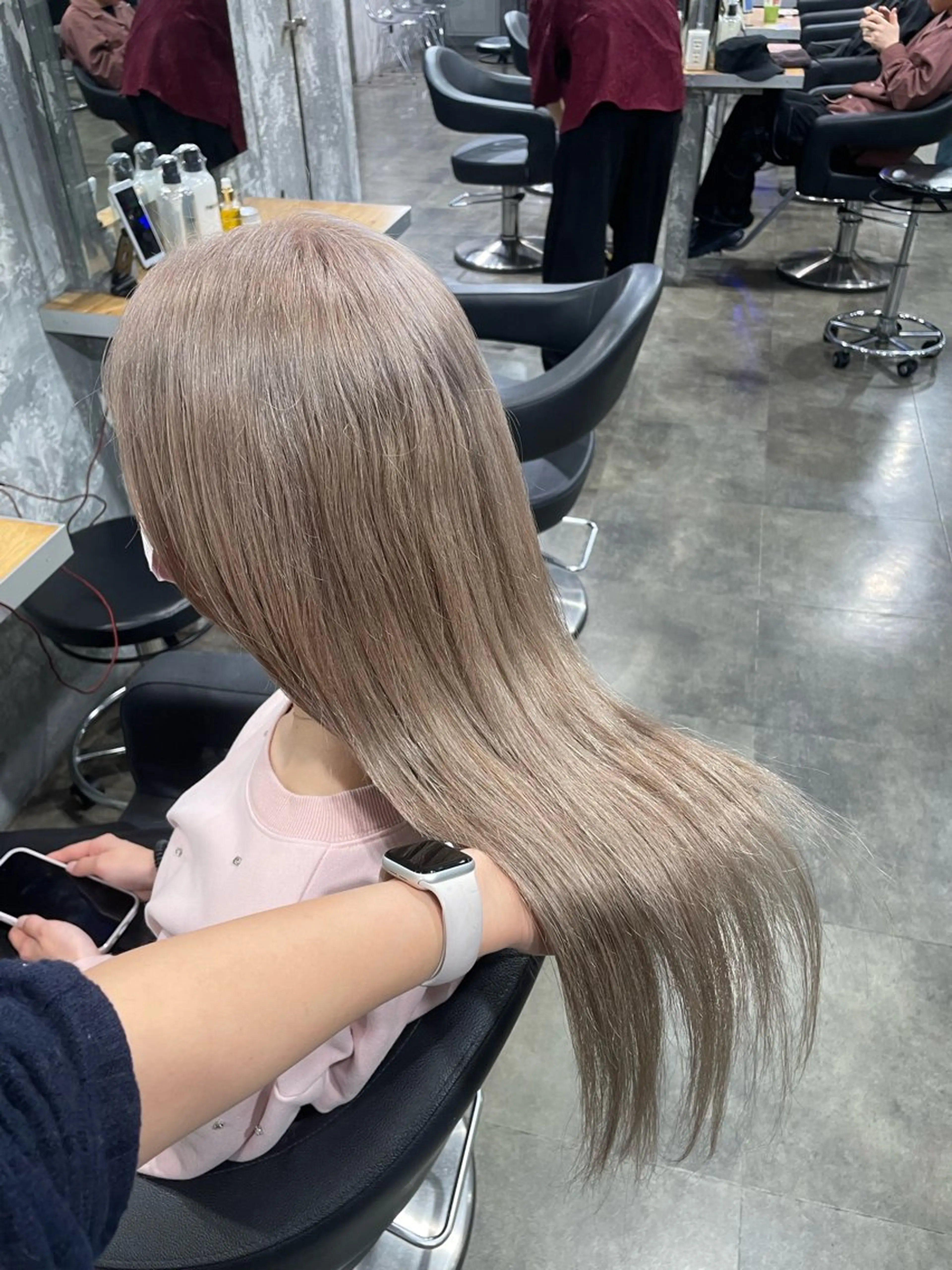 ロング カラー ヘアカラー ハイトーン 横浜💞ミオのヘアスタイル