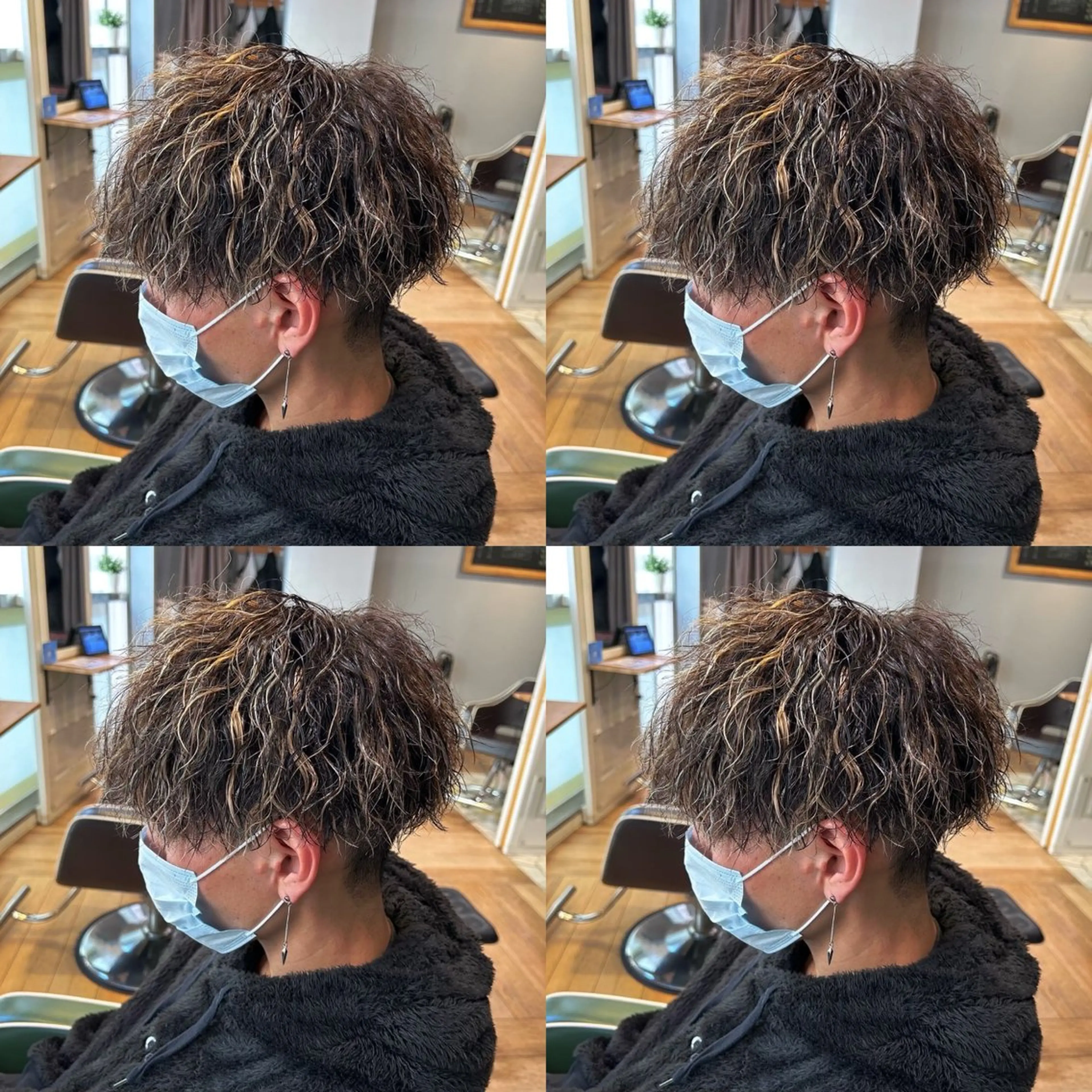 パーマ メンズ カット パーマ トリートメント 店長✨️韓国ヘア✖️ 髪質改善カラー／純大のヘアスタイル