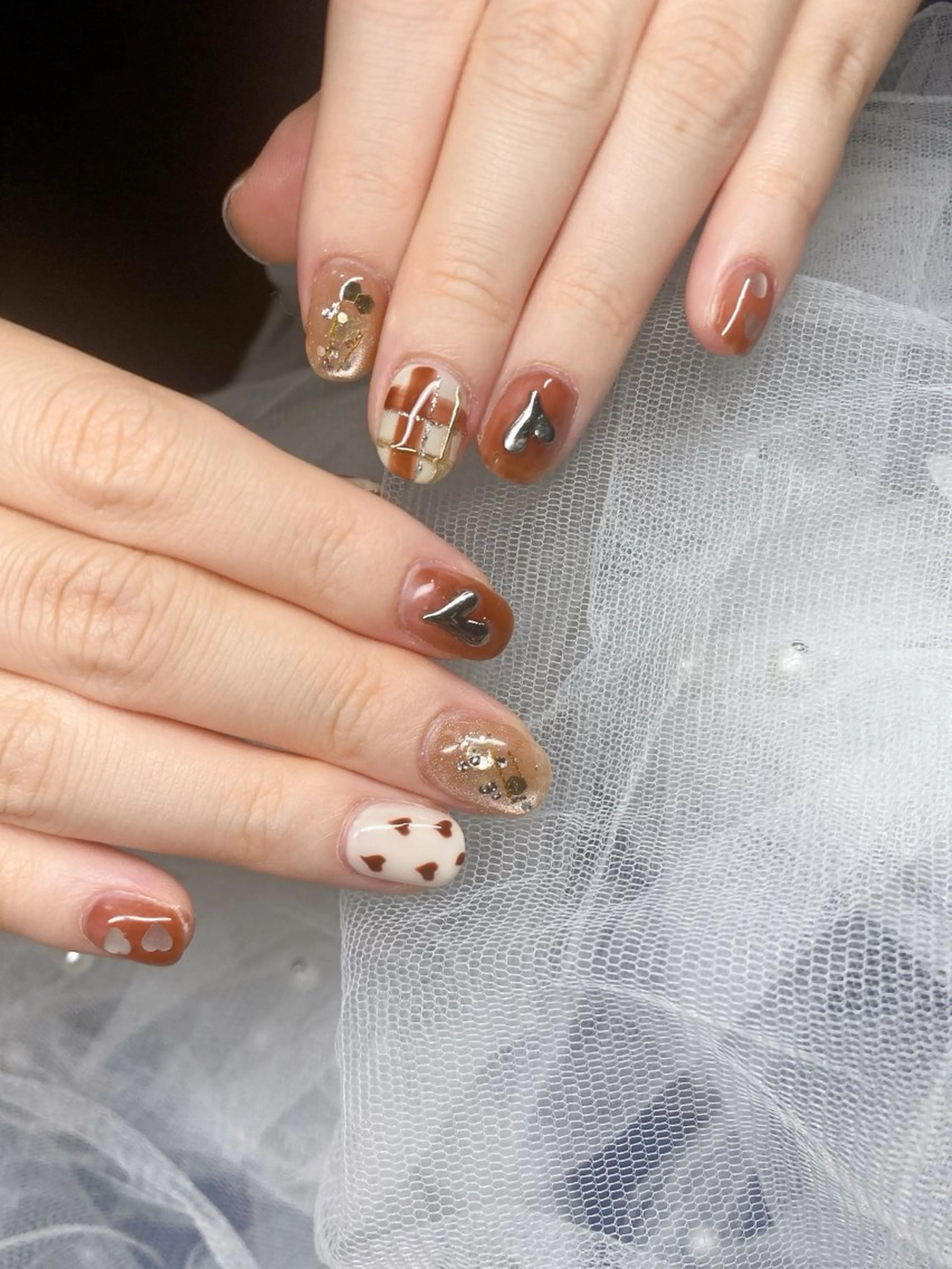 ネイル ハンドネイル ハンドケア PLUM  BELL 横浜自宅ネイルのネイルデザイン