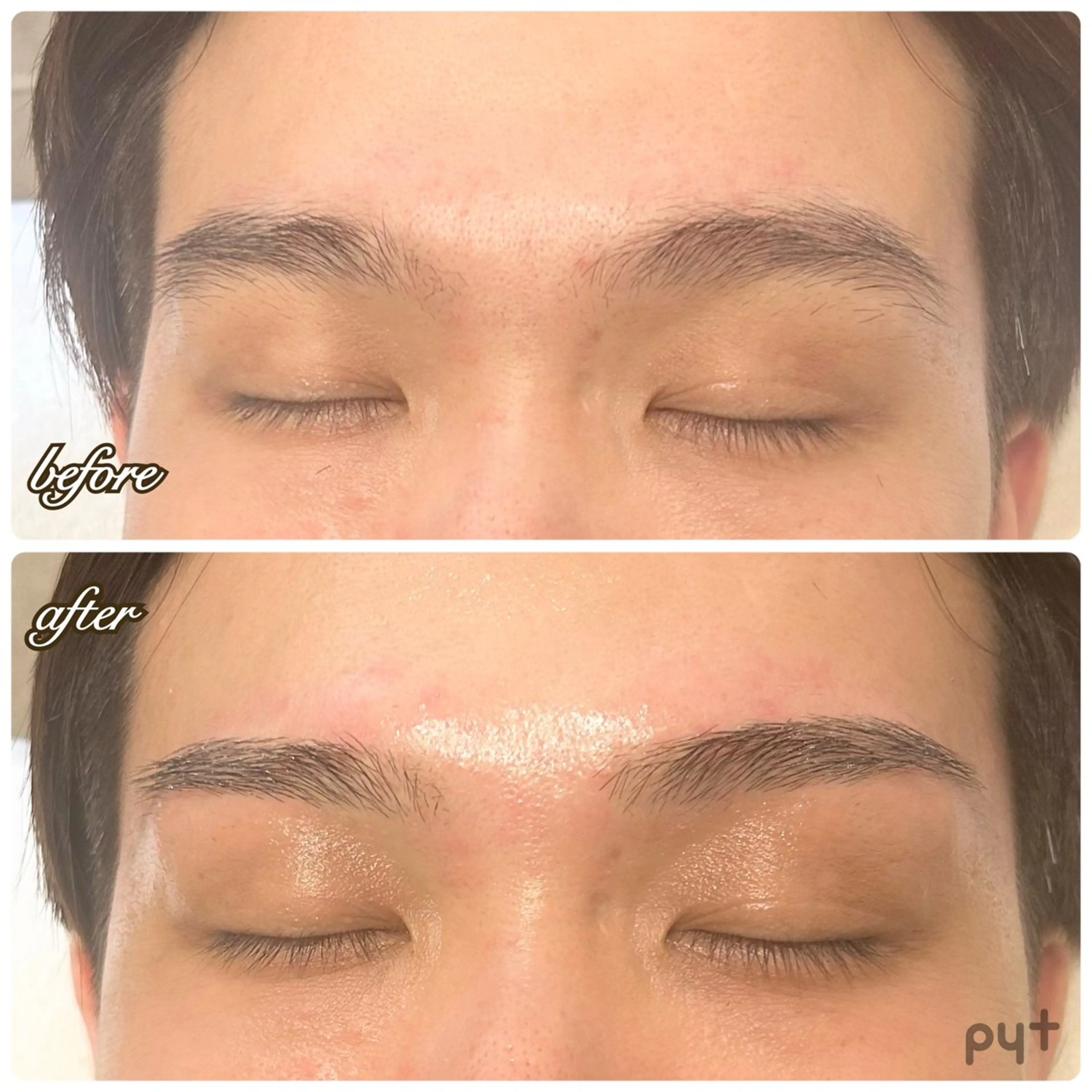 【メンズ】アイブロウスタイリング(アイブロウWAX脱毛)の写真