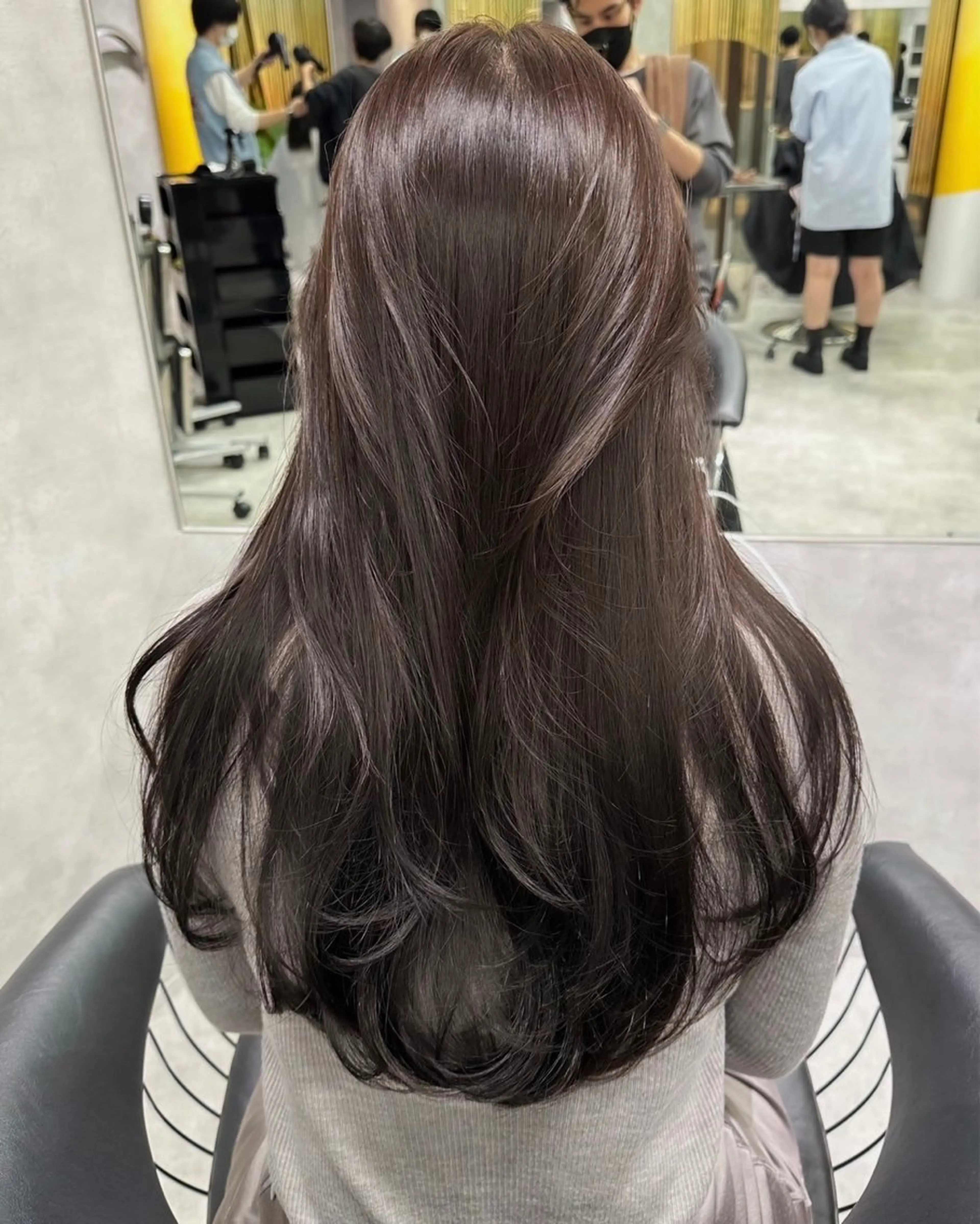 カラー ヘアカラー 花井輝 ボブ/レイヤーのヘアスタイル