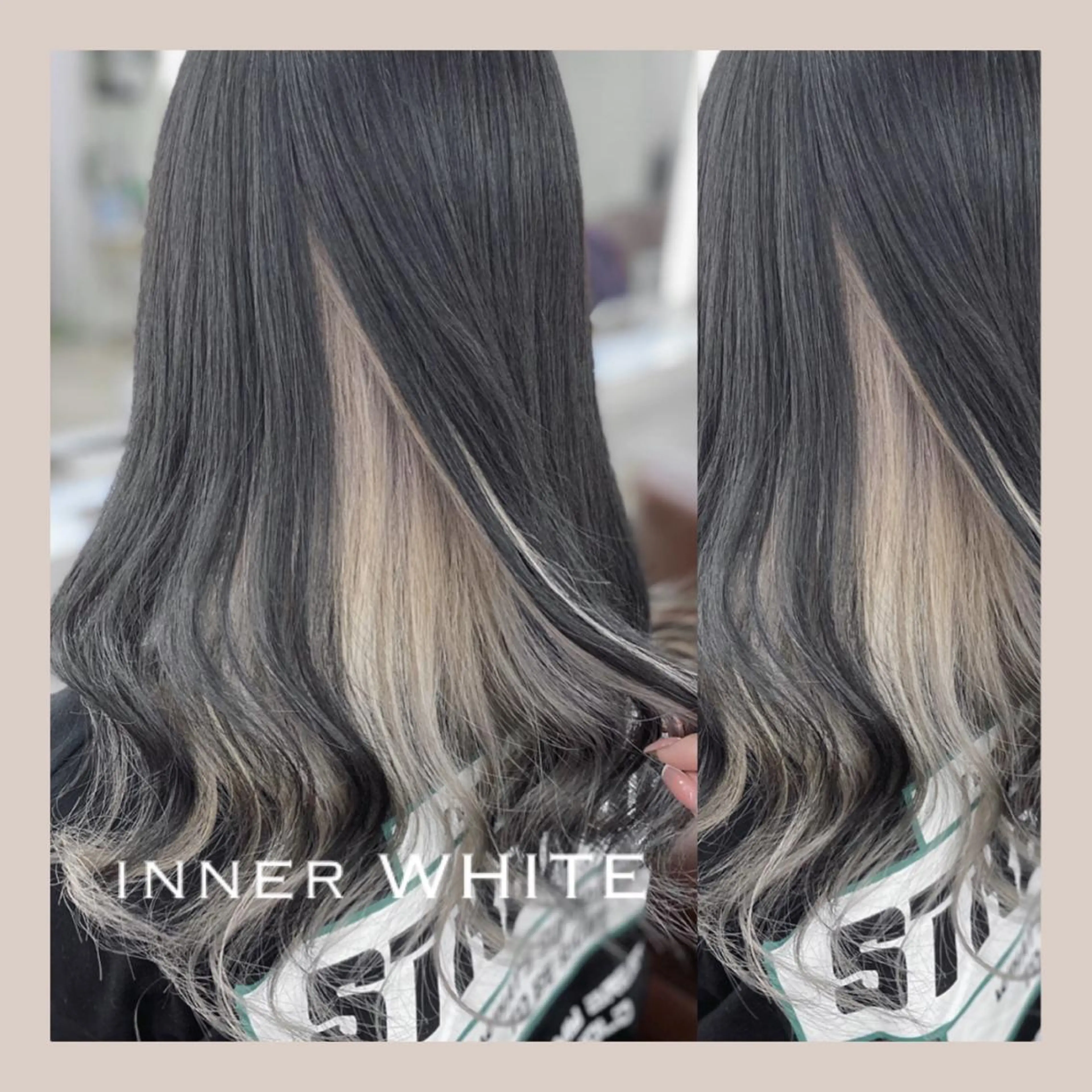 セミロング カラー ヘアアレンジ ブリーチ 🦋 SHION 🦋のヘアスタイル