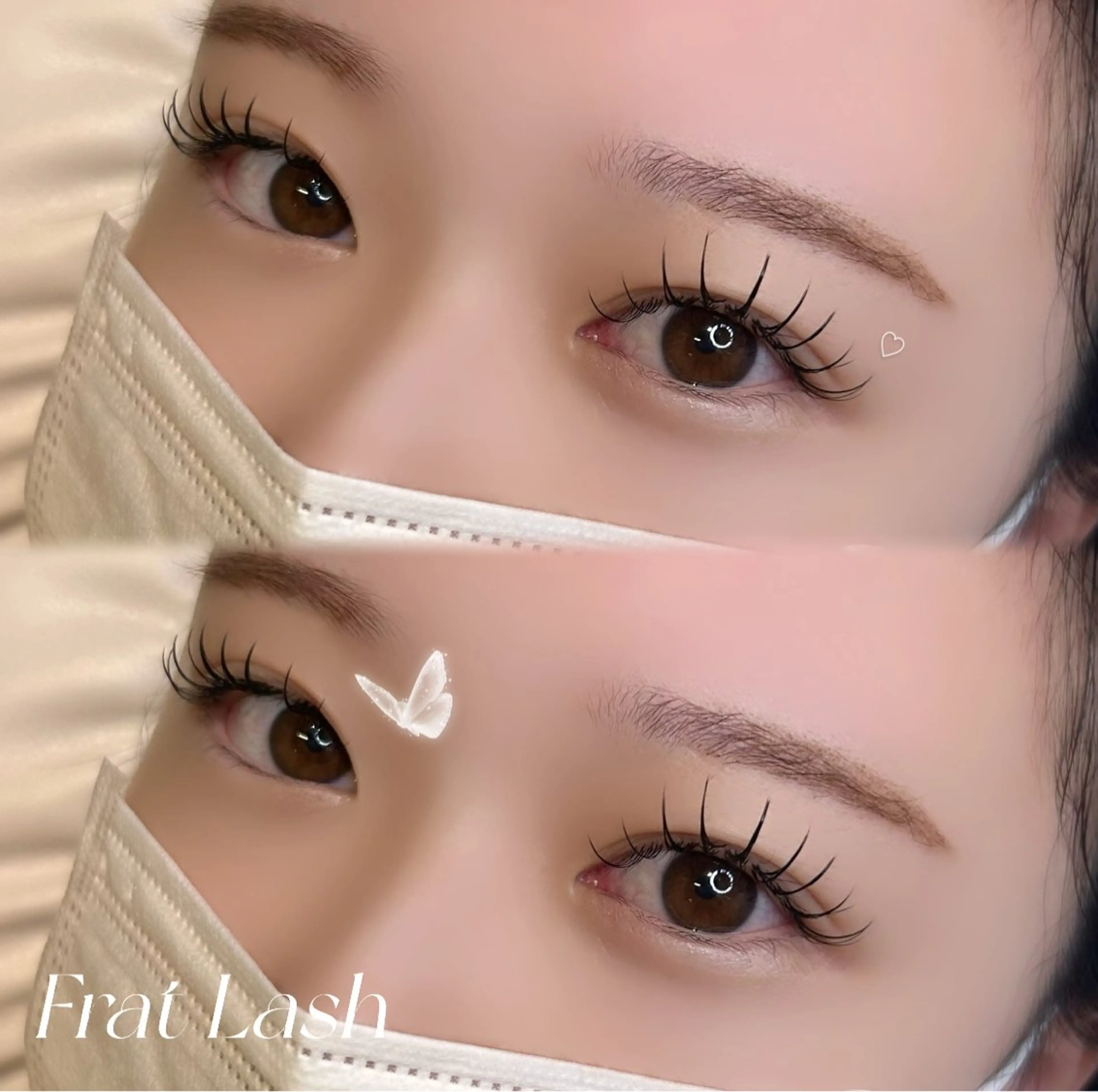 マツエク・マツパ CCカール Cカール カラーマツエク キュート Dカール マツエク mila. mahina 天神のマツエク・マツパデザイン