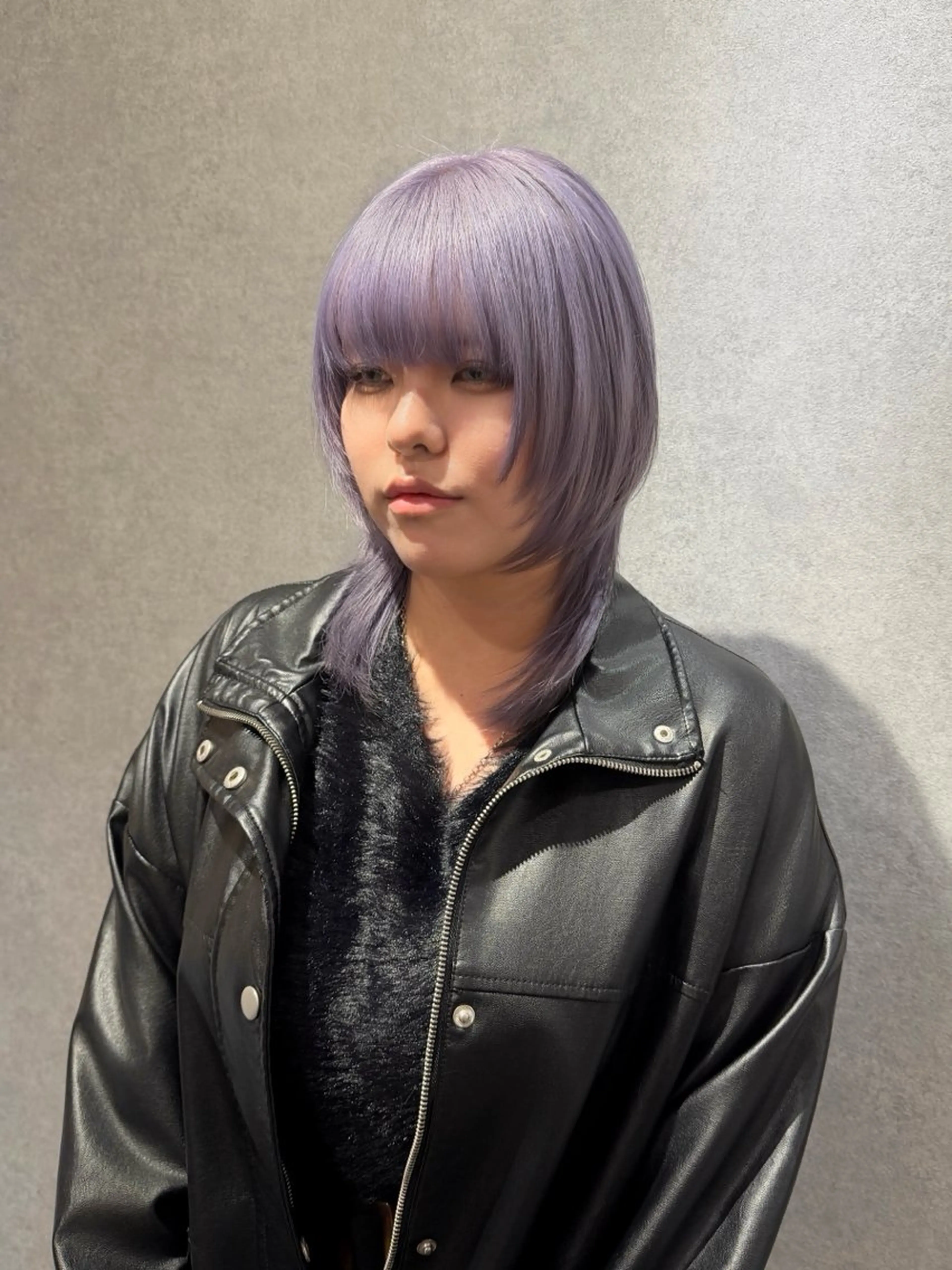 ミディアム カラー カット ヘアカラー ハイトーン/ウルフ/ レイヤー/Asukaのヘアスタイル