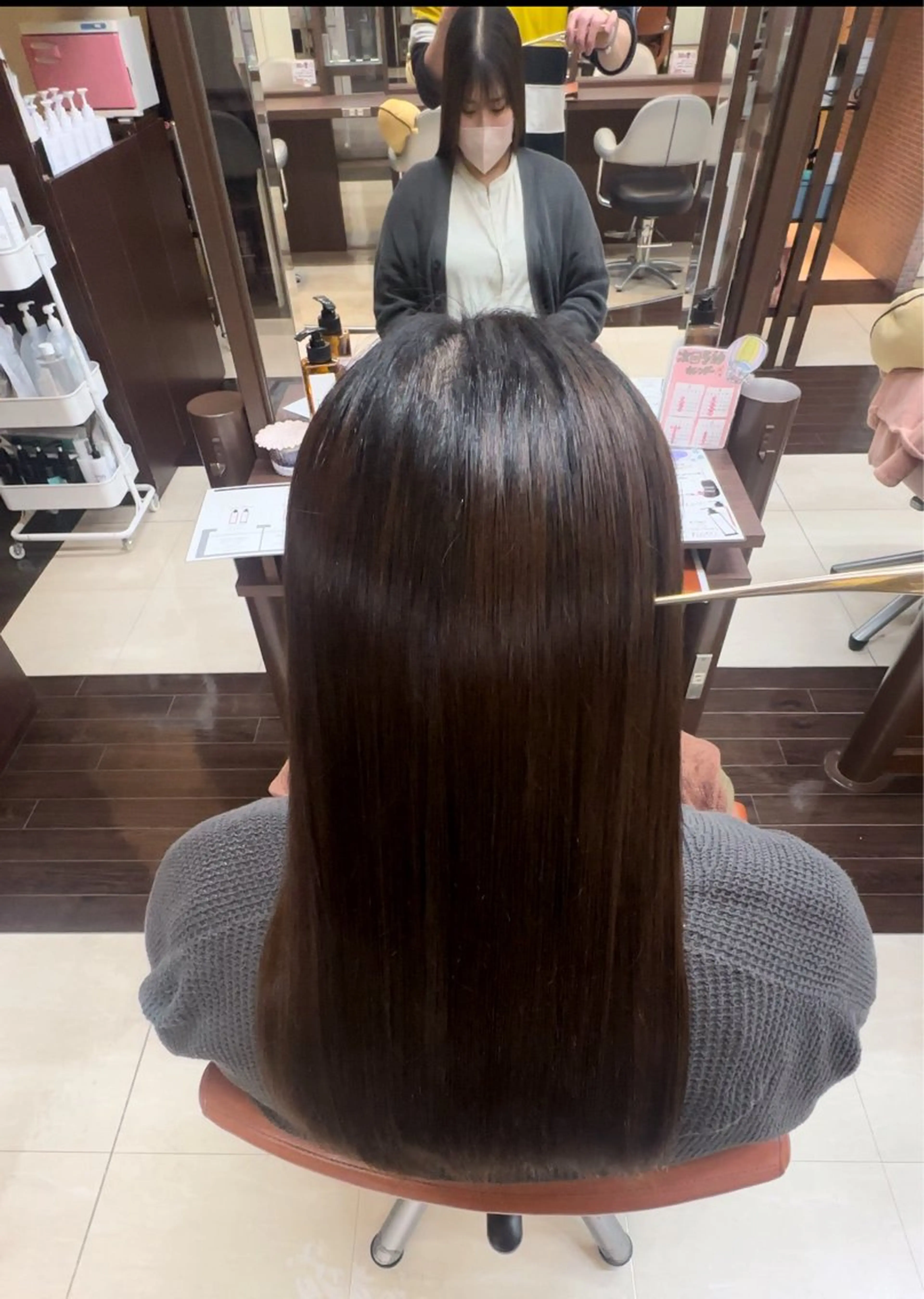 ミディアム 髪質改善 縮毛矯正 カット 縮毛矯正 トリートメント 成田で1番扱いやすい 髪へ導くみつきのヘアスタイル