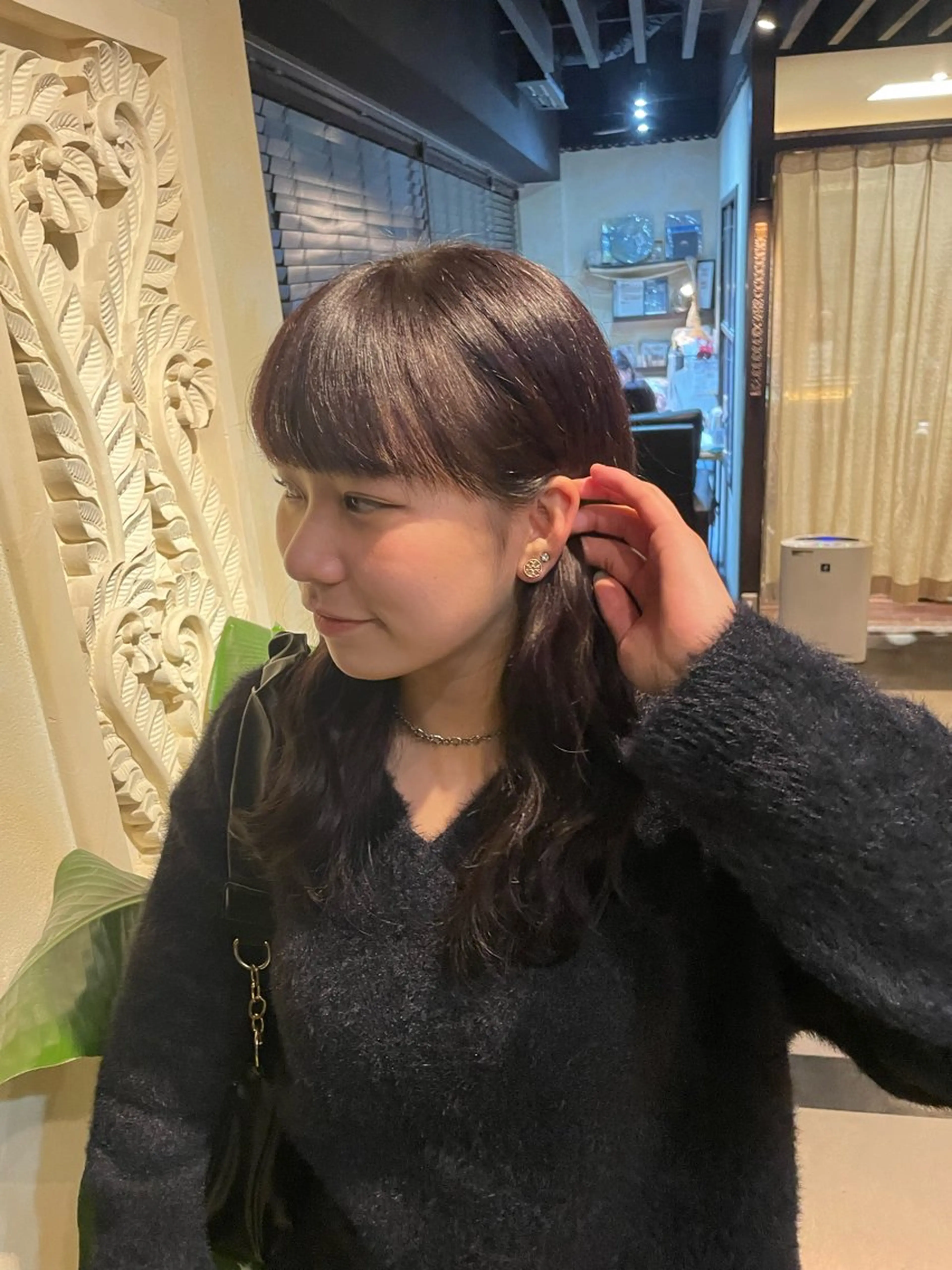 セミロング レイヤー/透明感カラ ー/茅ヶ崎/momiのヘアスタイル