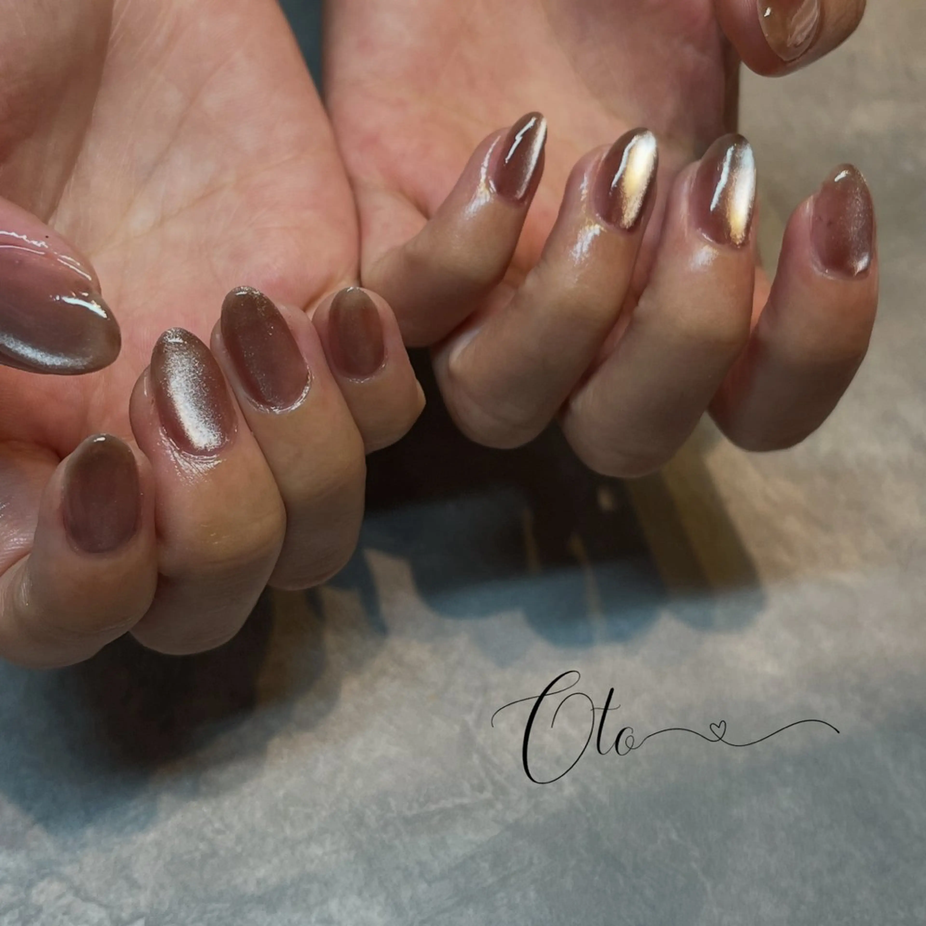 ネイル マグネットネイル ハンドネイル Oto_ megのネイルデザイン