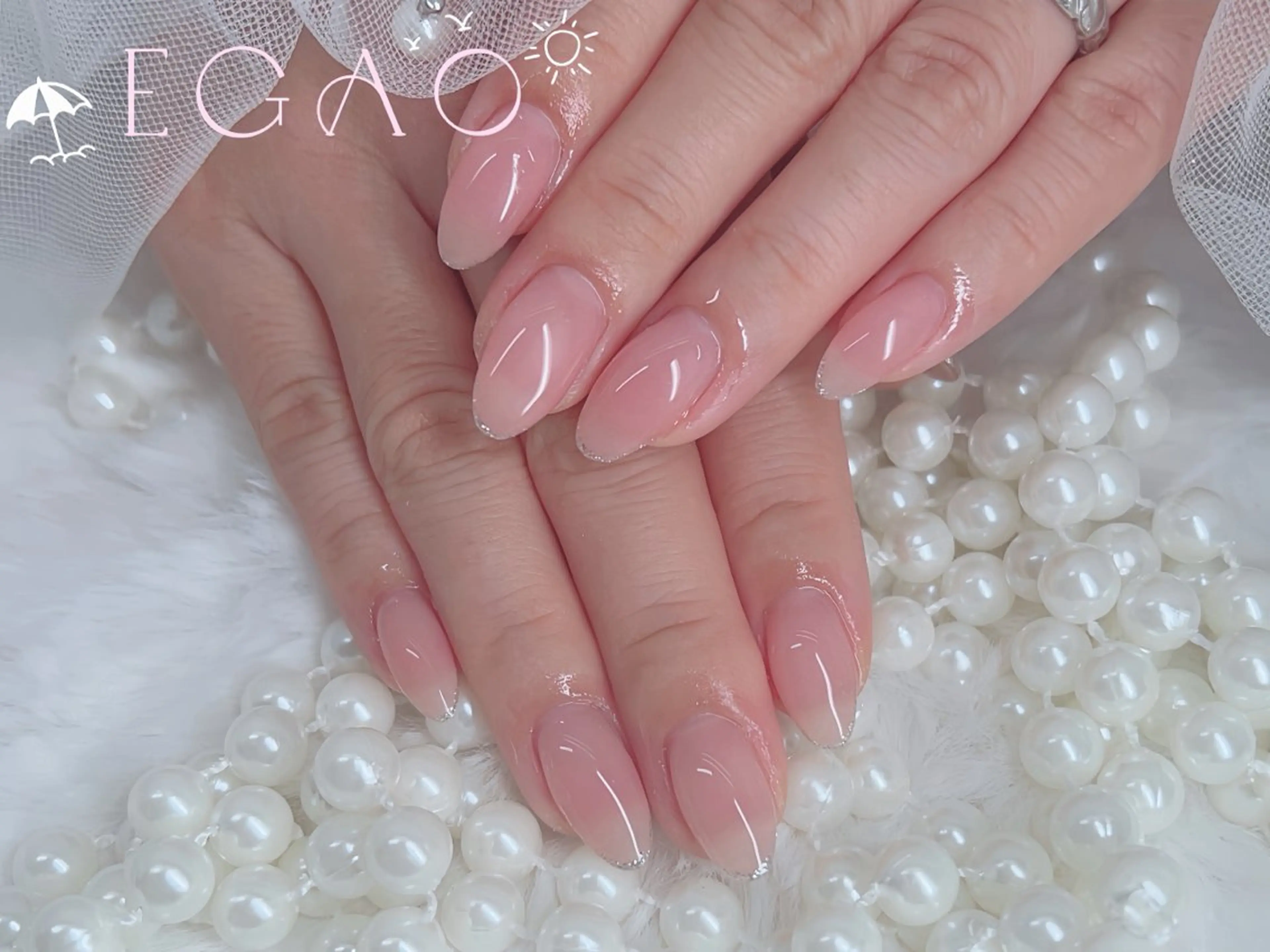 ネイル アートネイル フットネイル フレンチネイル ジェルネイル グラデーション ハンドネイル Egao Nail Salonのネイルデザイン