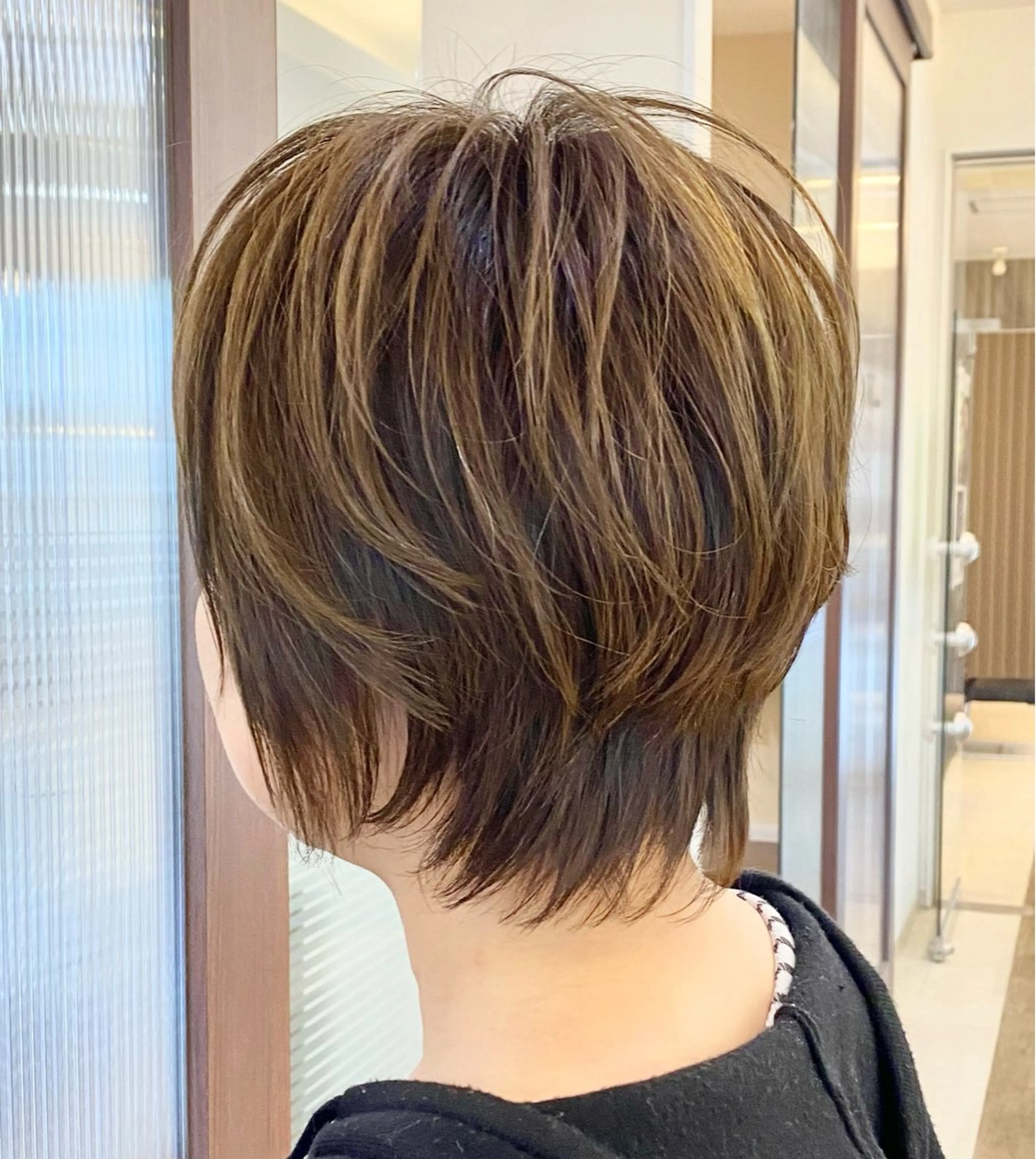 ショート ショートボブ ボブ ショートヘア ウルフカット カット 鈴木 千恵子のヘアスタイル