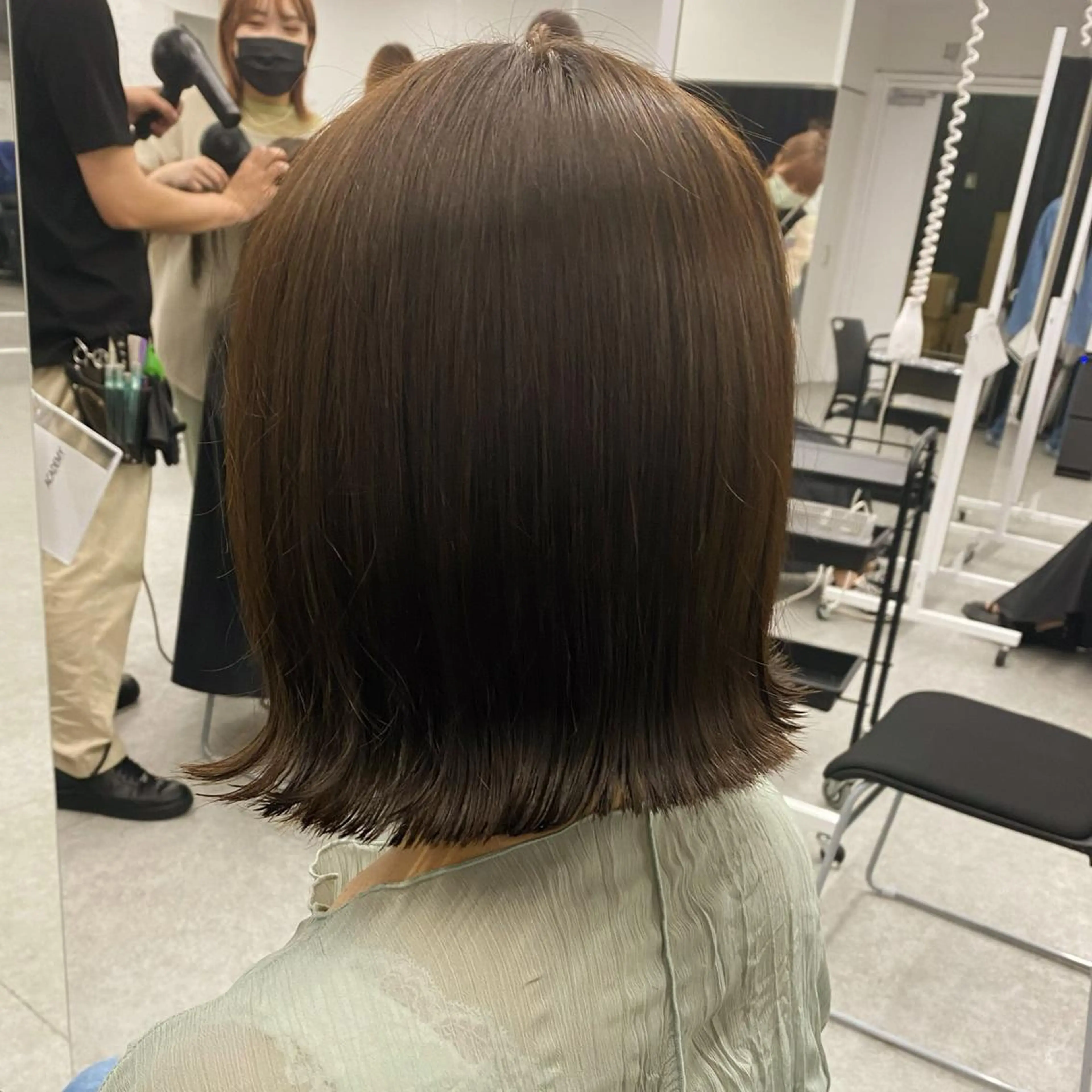 ショート カラー 💕コテ巻き風パーマ 💕KEIYA 💕のヘアスタイル