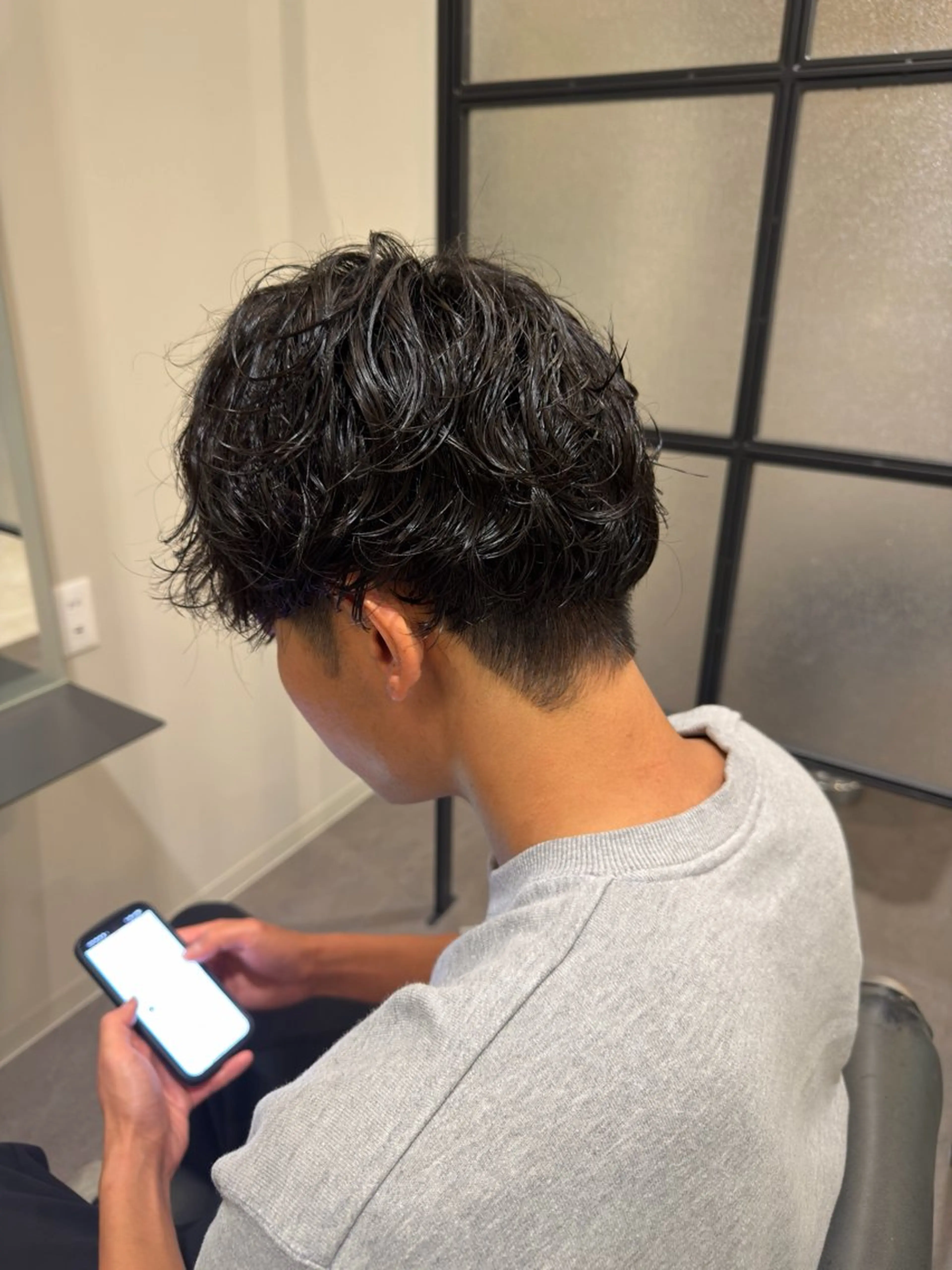 ショート パーマ メンズ カット パーマ 井上 未悠のヘアスタイル