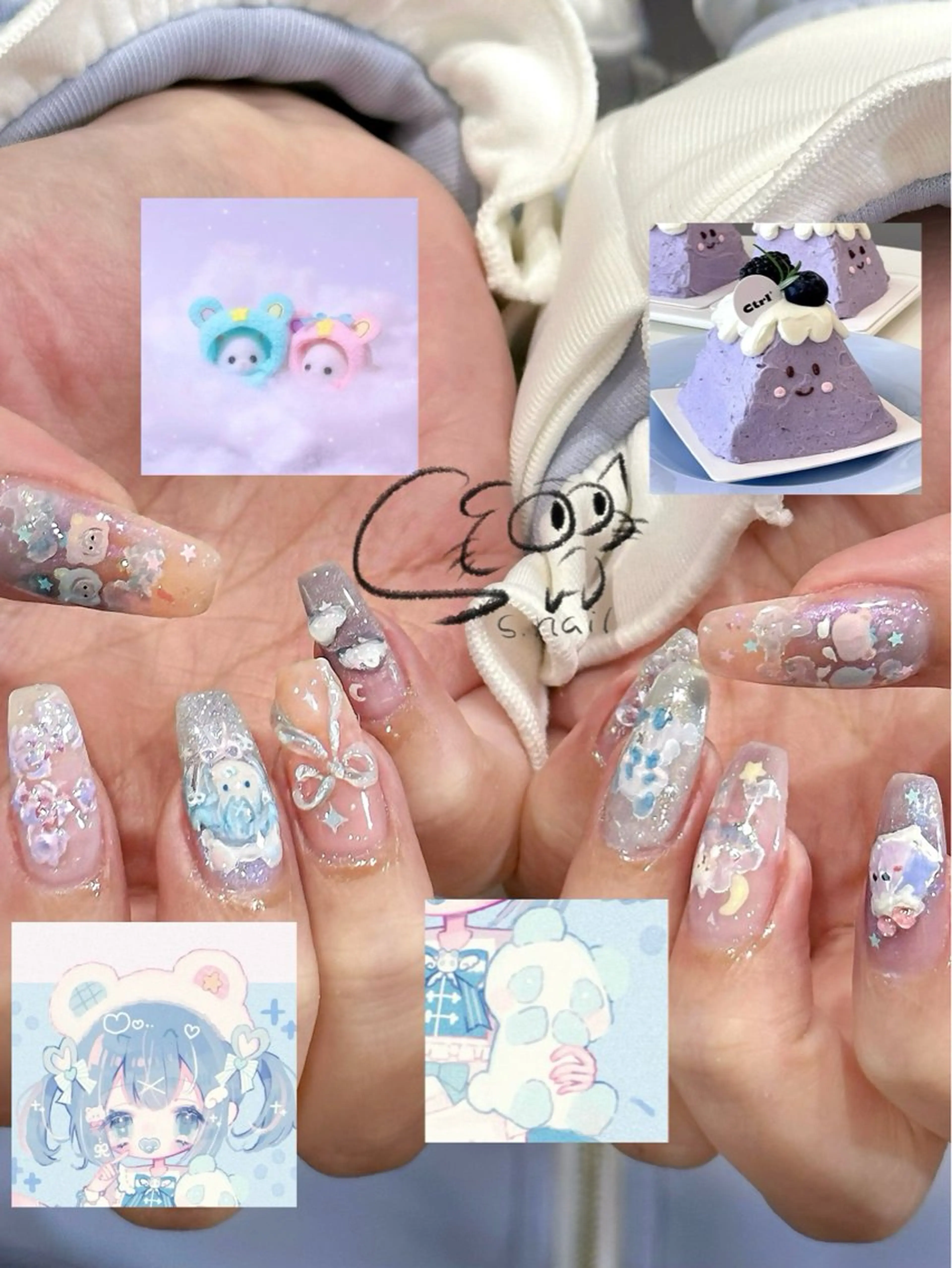ネイル アートネイル 冬ネイル ハンドネイル S.nail所属・S.nail _のネイルデザイン