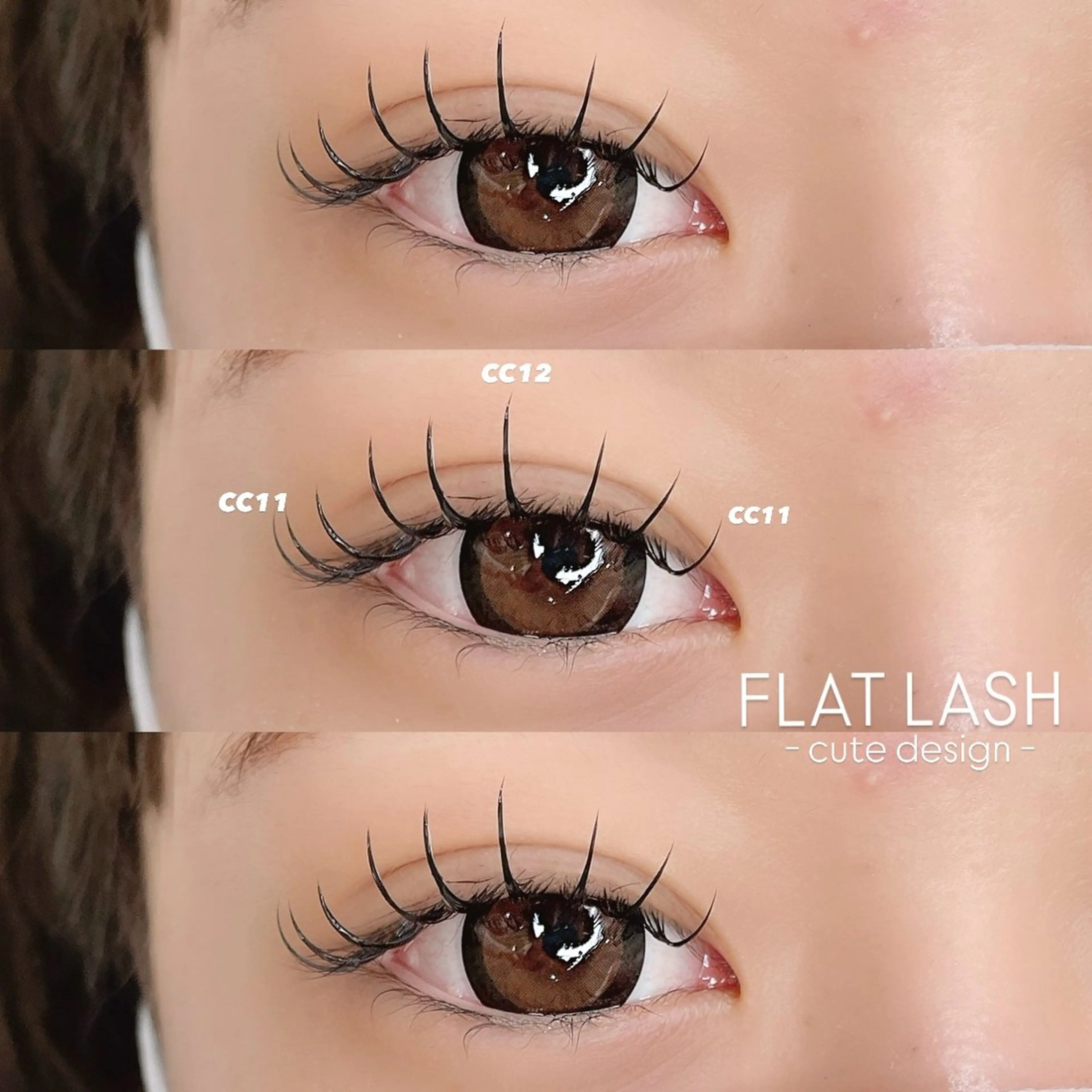 マツエク・マツパ 束感まつ毛 フラットラッシュ 韓国風マツエク まつげパーマ 一重×まつ毛パーマ マツエク マツパ/マツエク/ haruna🩰のマツエク・マツパデザイン