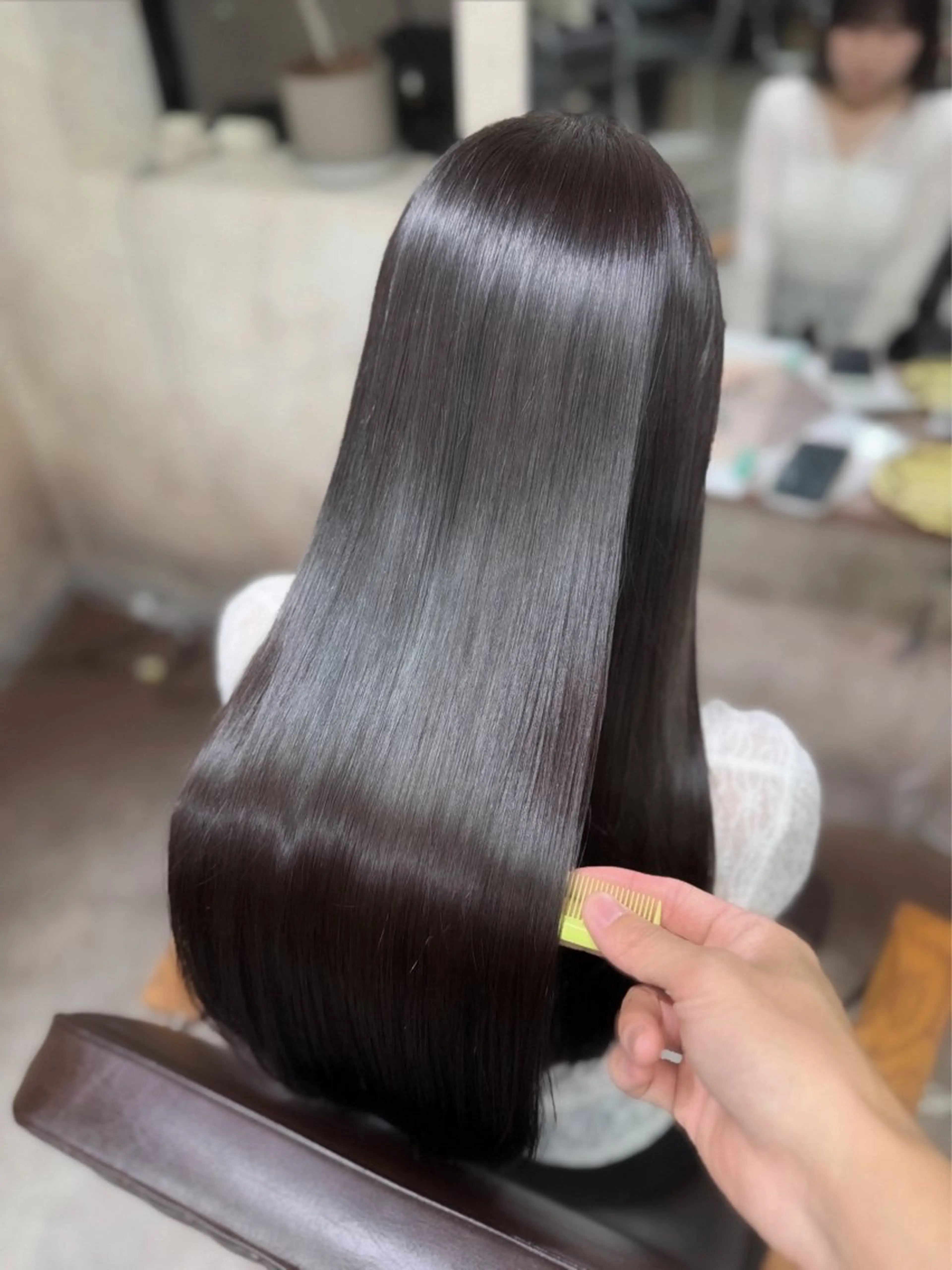 ロング 髪質改善 縮毛矯正 ioeわかめようじ/ 縮毛矯正/髪質改善のヘアスタイル