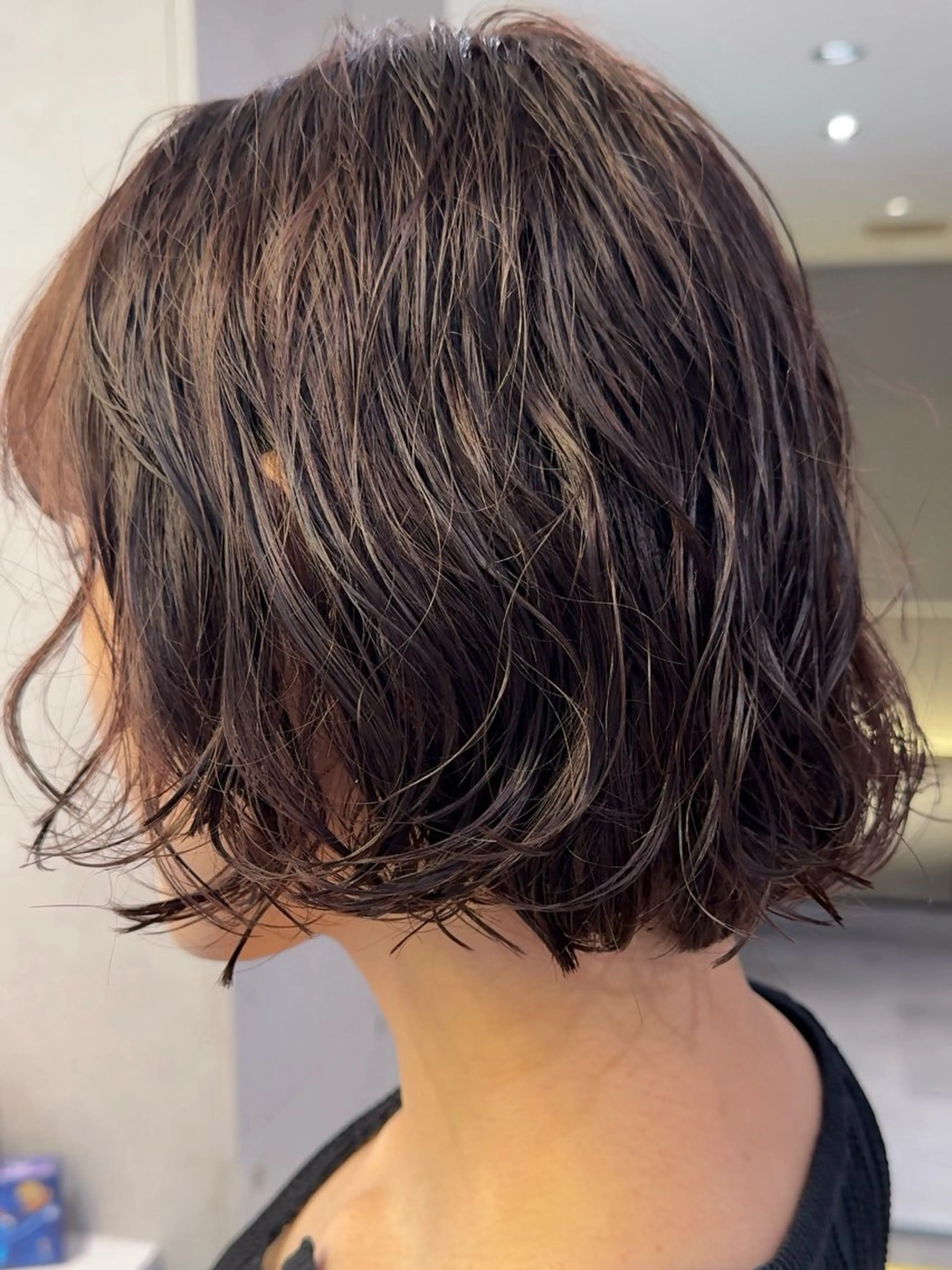 ショート カラー パーマ カット ヘアカラー パーマ Qin shaire salon 原宿所属・🌿パーマ/ボブ/ レイヤー/Mikiのヘアスタイル