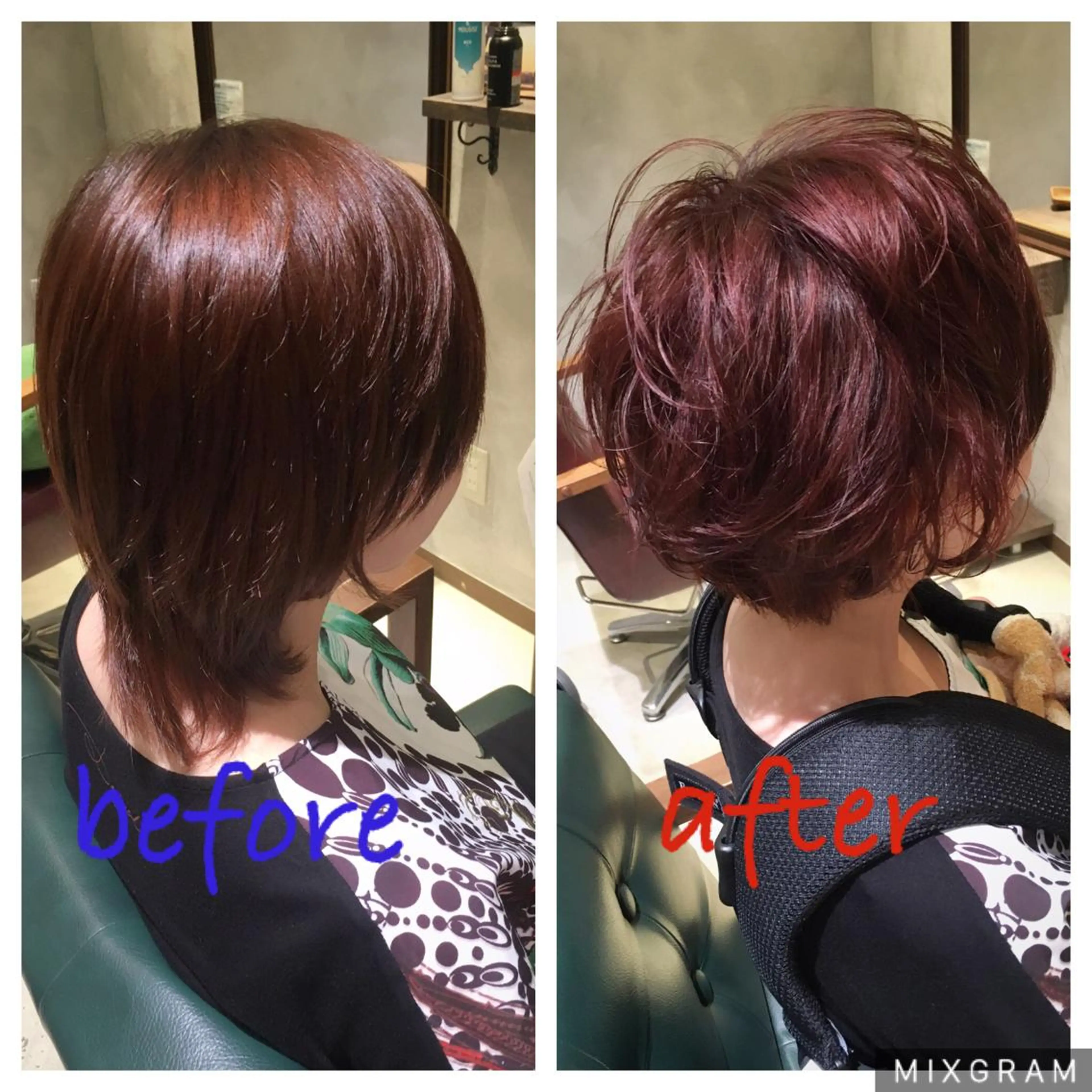 ショート カラー パーマ 松村 崇弘のヘアスタイル