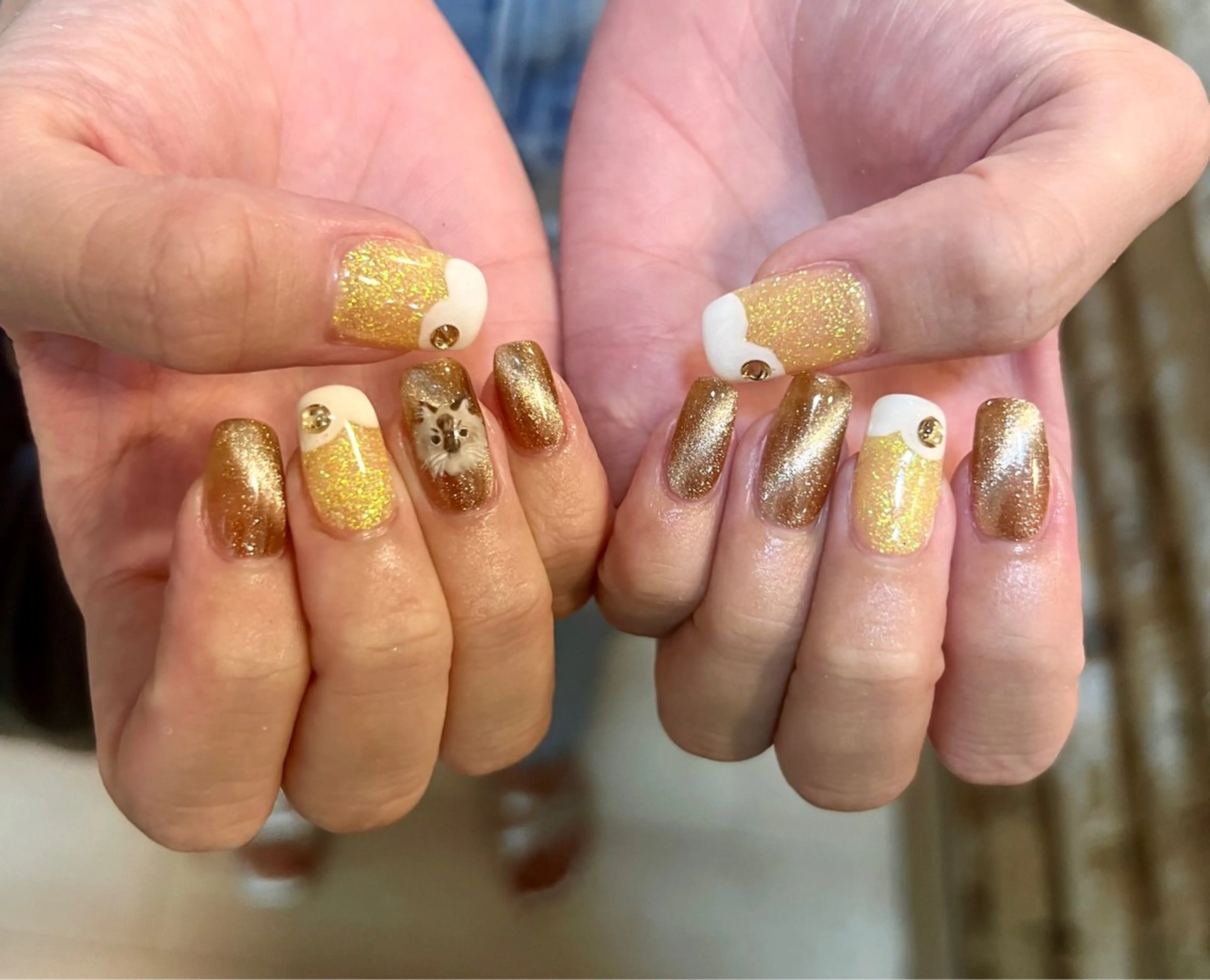 ネイル ハンドネイル いちじゅう あおいのネイルデザイン