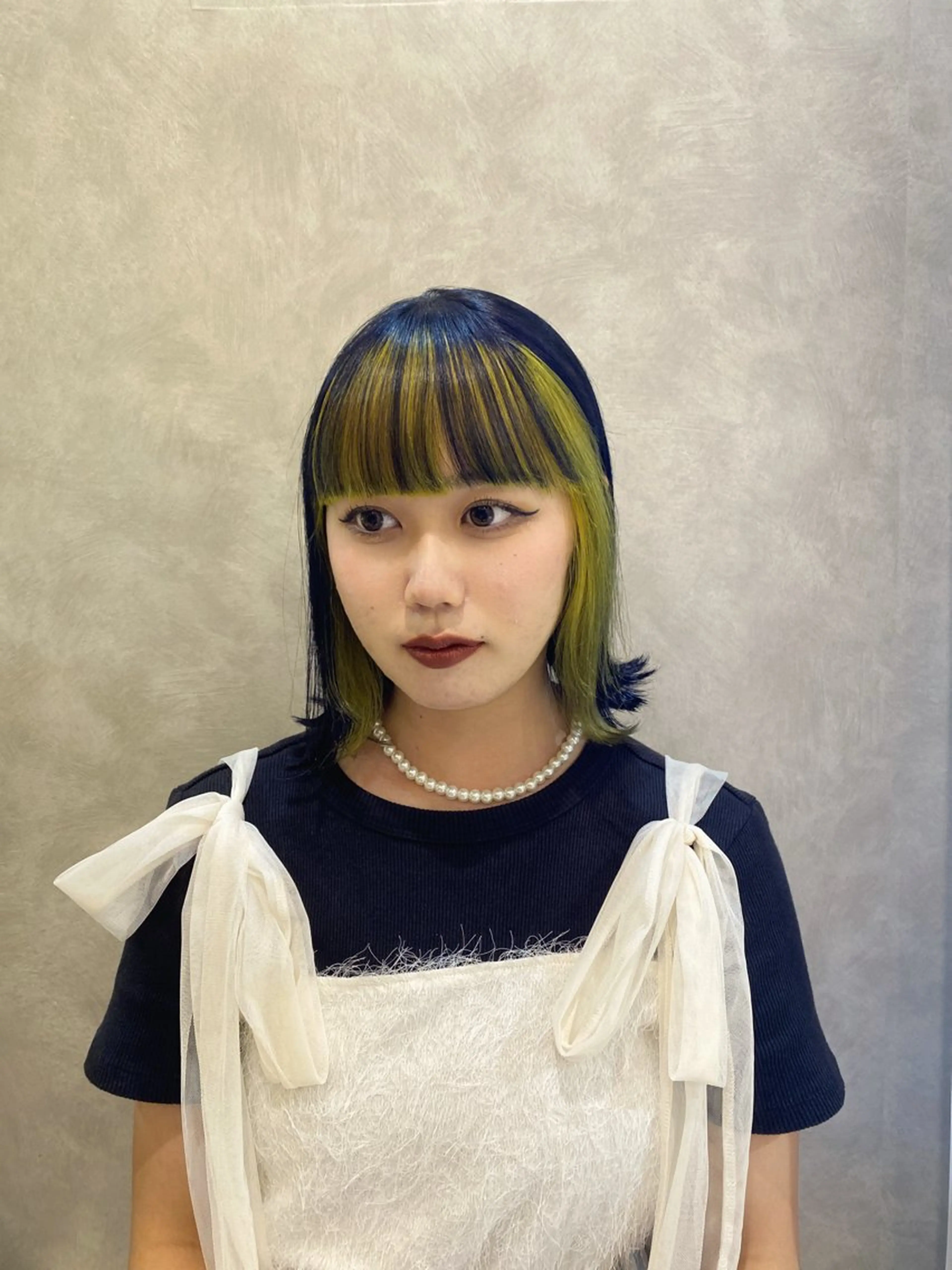 ミディアム カラー あいり 福岡美容師のヘアスタイル