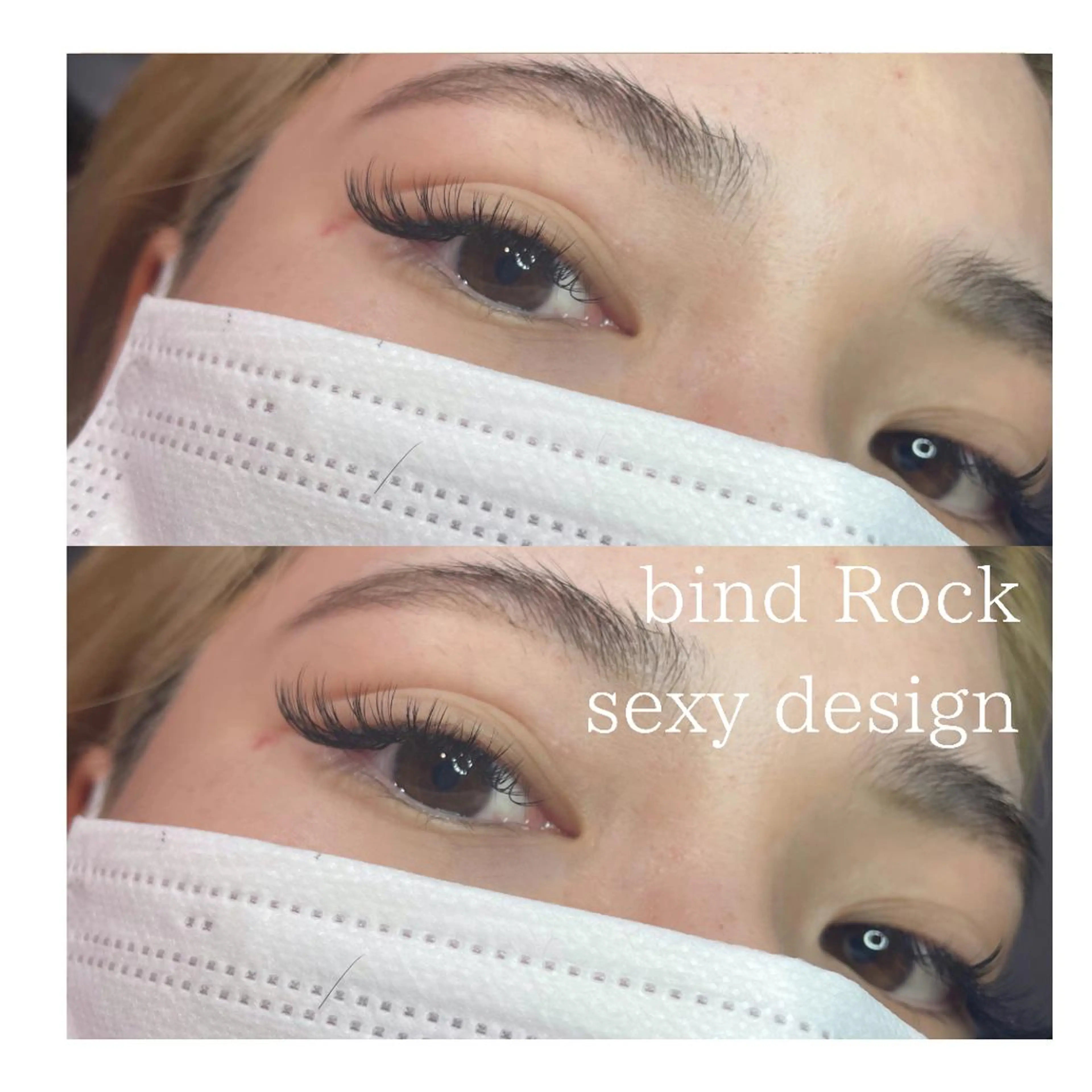 マツエク・マツパ バインドロック セクシー マツエク mayu🎀 束感のマツエク・マツパデザイン