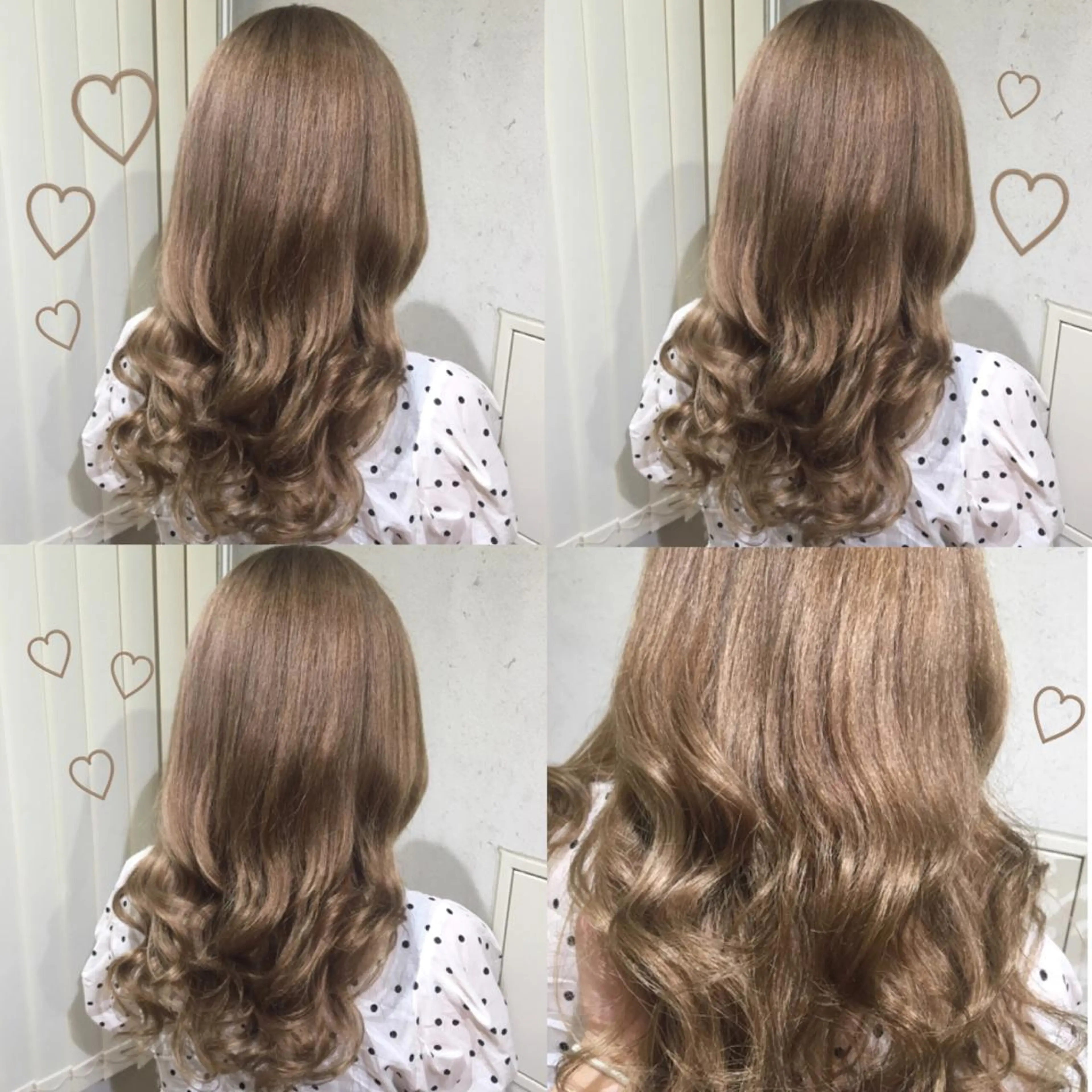 ロング カラー ベージュカラー ブリーチ ショコラベージュ 韓国ヘア得意❤︎森澤 悠佳のヘアスタイル