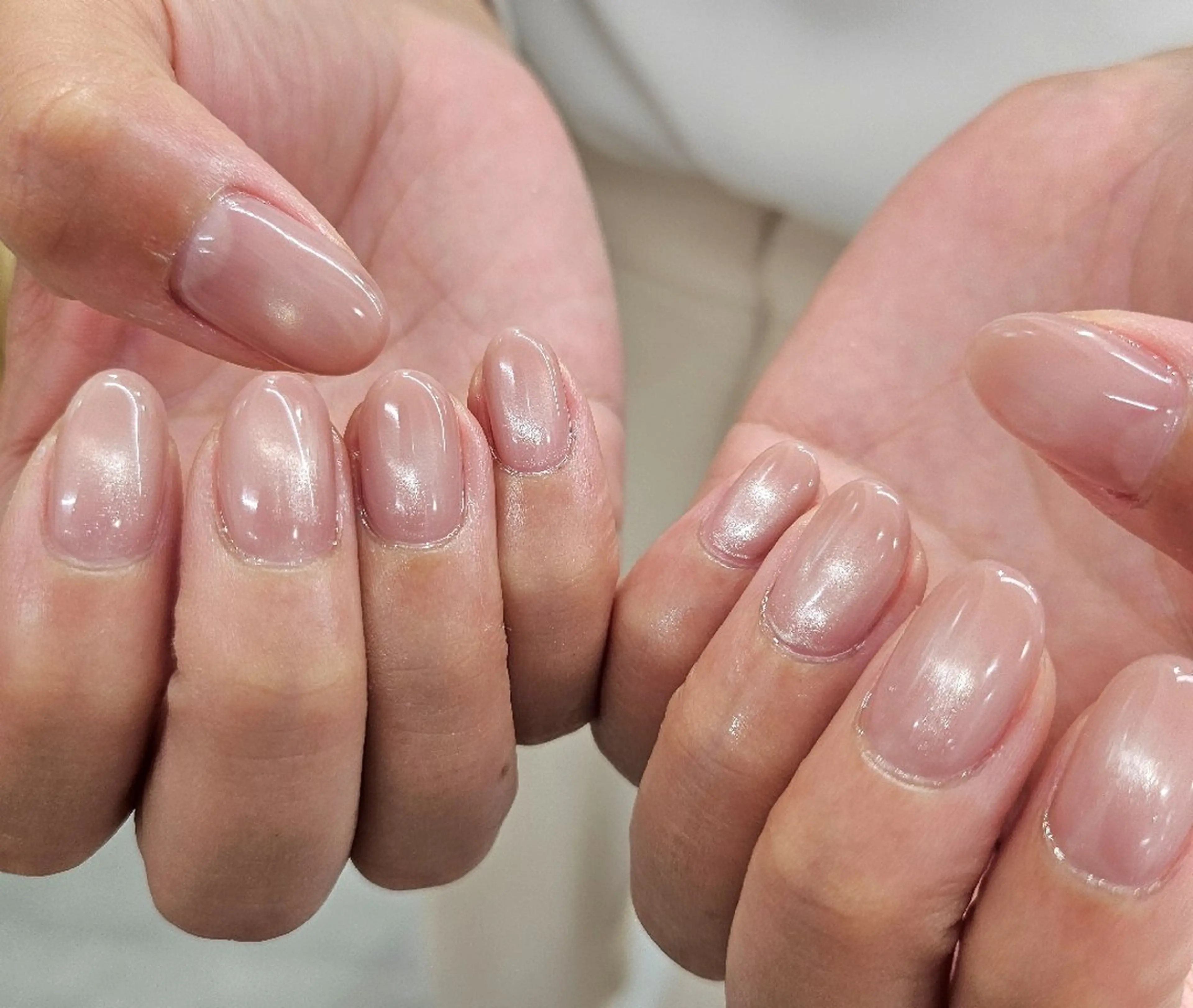 ネイル ジェルネイル グラデーション マグネットネイル オフィスネイル パラジェル ハンドネイル puku nail 🌼kazu🌼のネイルデザイン