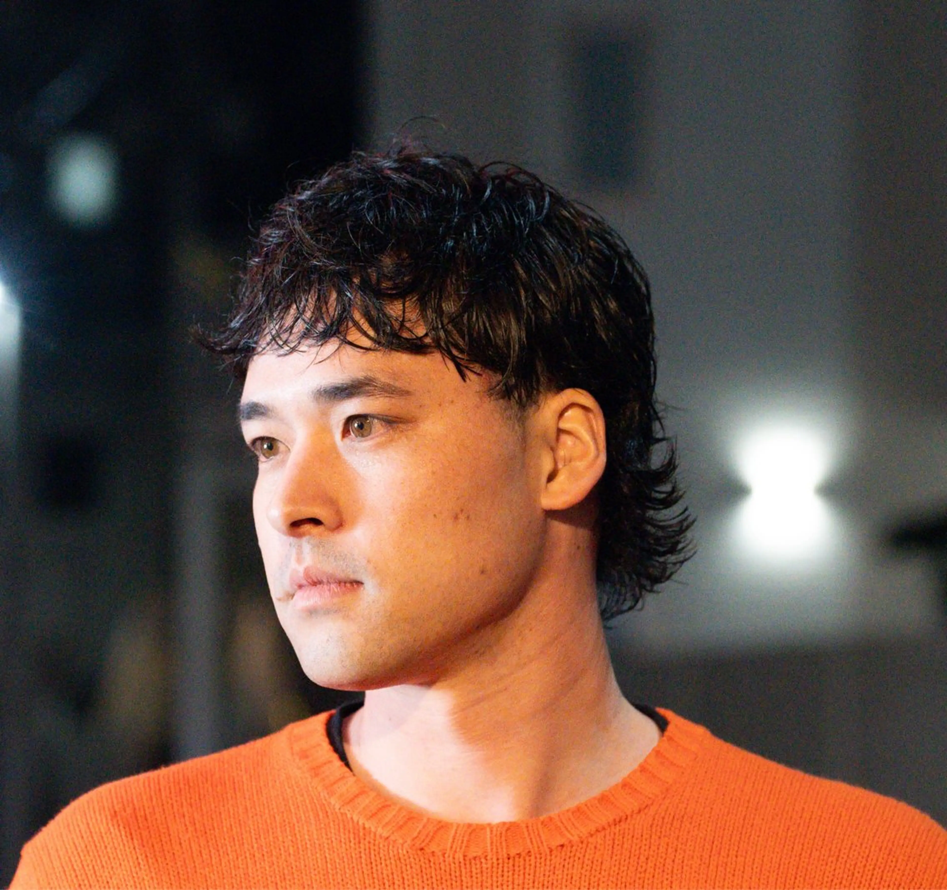 ミディアム カラー パーマ メンズ ミディアムパーマ メンズパーマ カット パーマ 🔗メンズサロン🔗 Kieのヘアスタイル