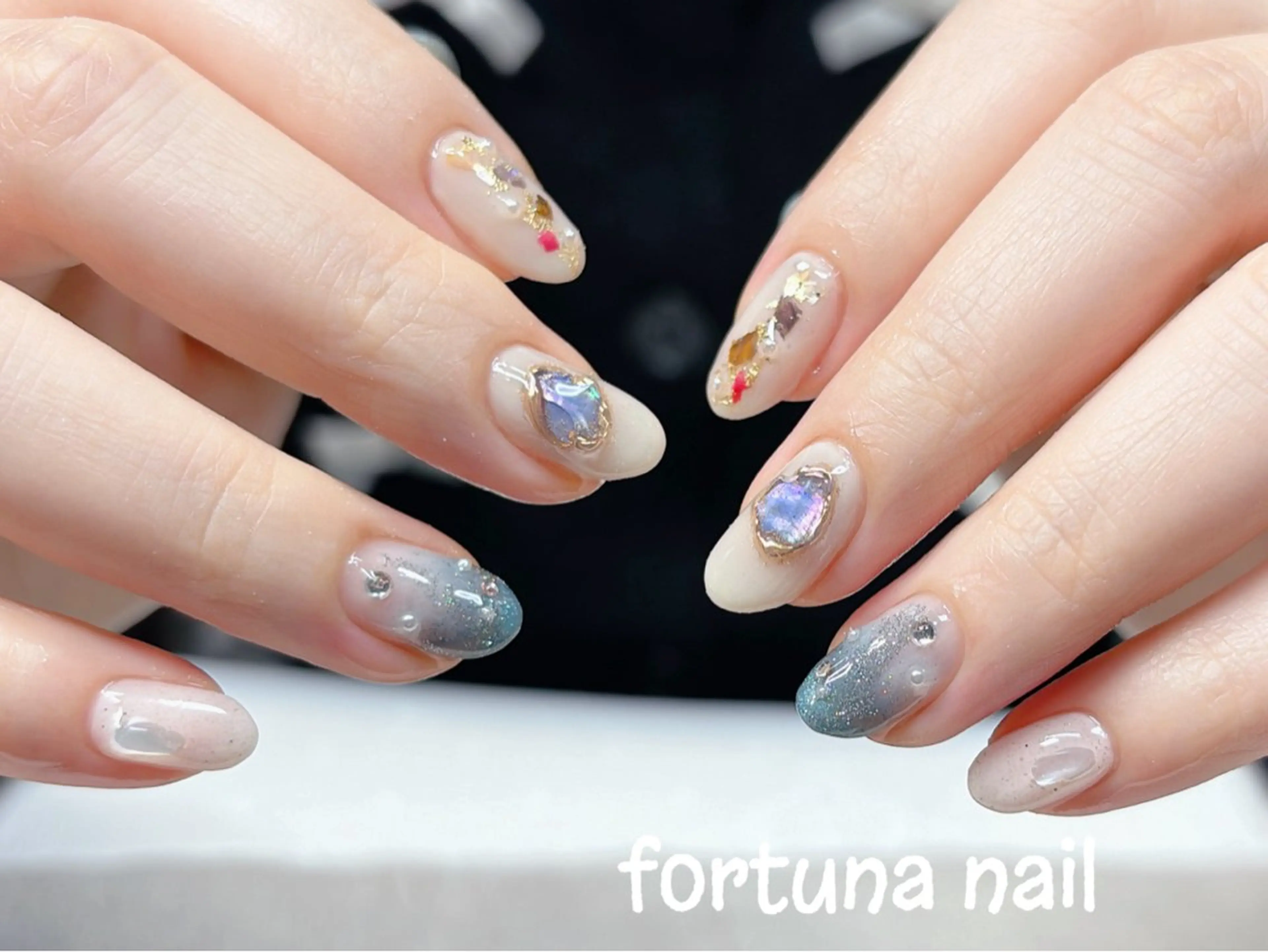 ネイル 持ち込み ハンドネイル ハンドケア Nail •Head スパFortunaのネイルデザイン