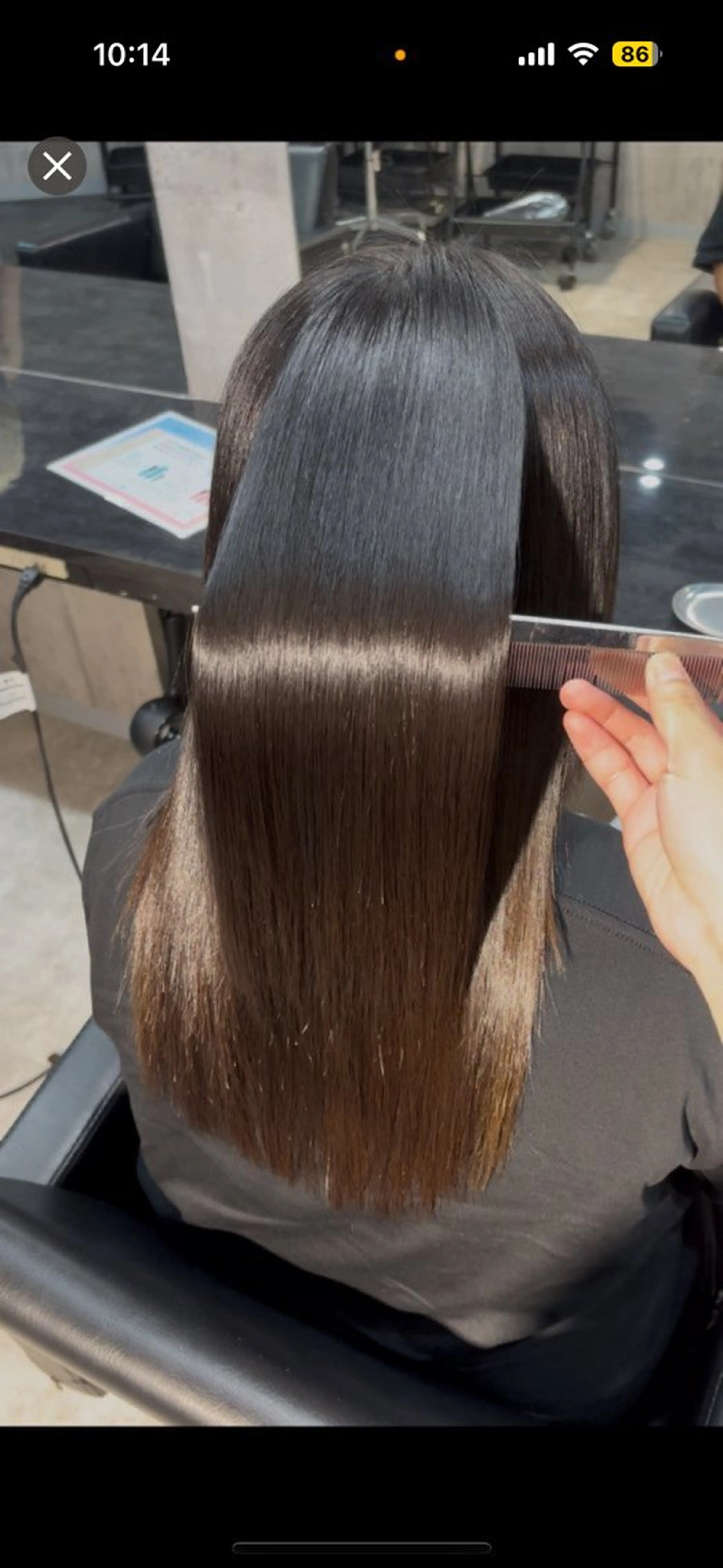 ロング 縮毛矯正 縮毛矯正 溝渕朋也 /髪質改善ストレートのヘアスタイル