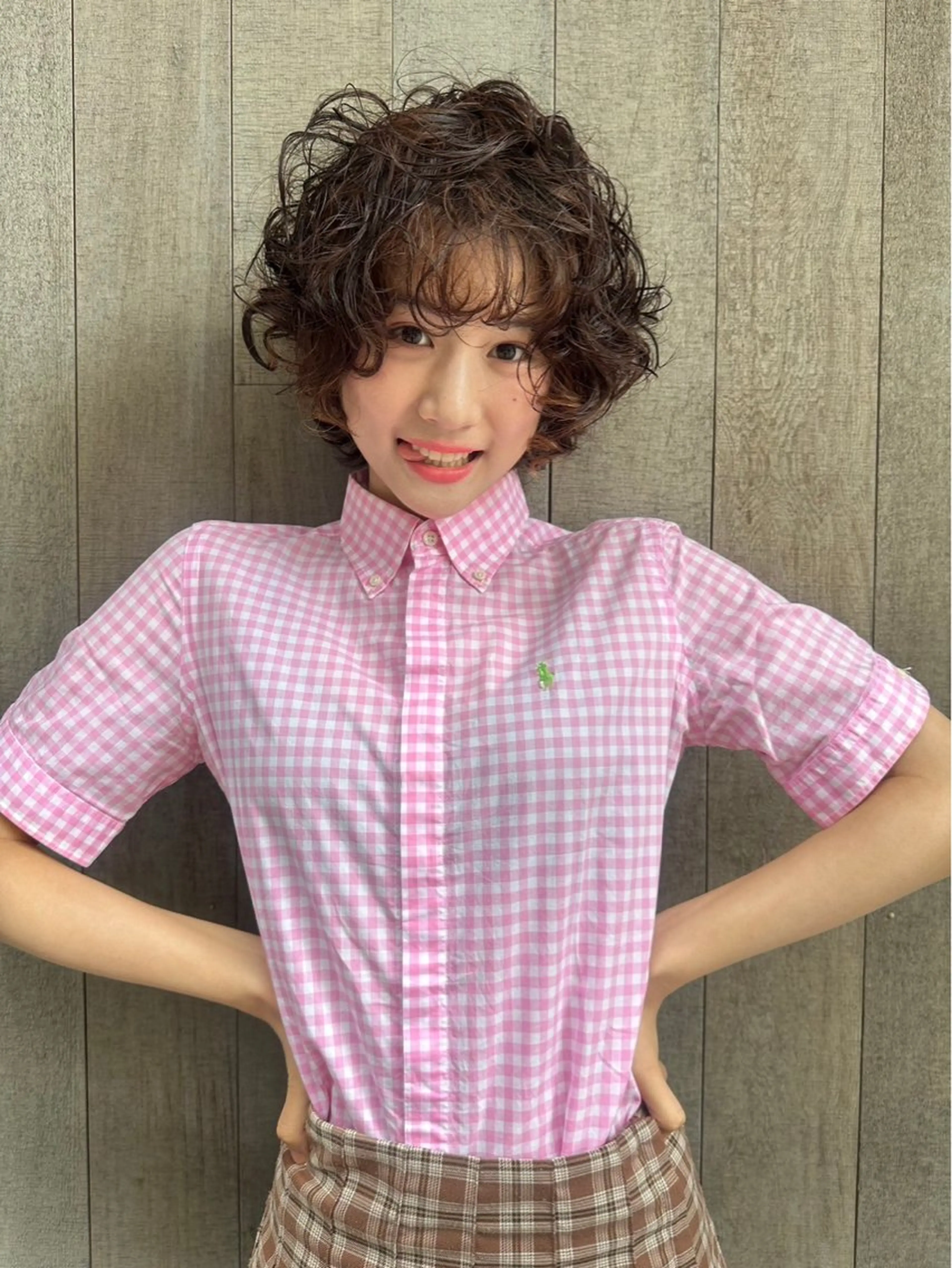 ショート 似合わせレイヤー 海外風レイヤーmioのヘアスタイル