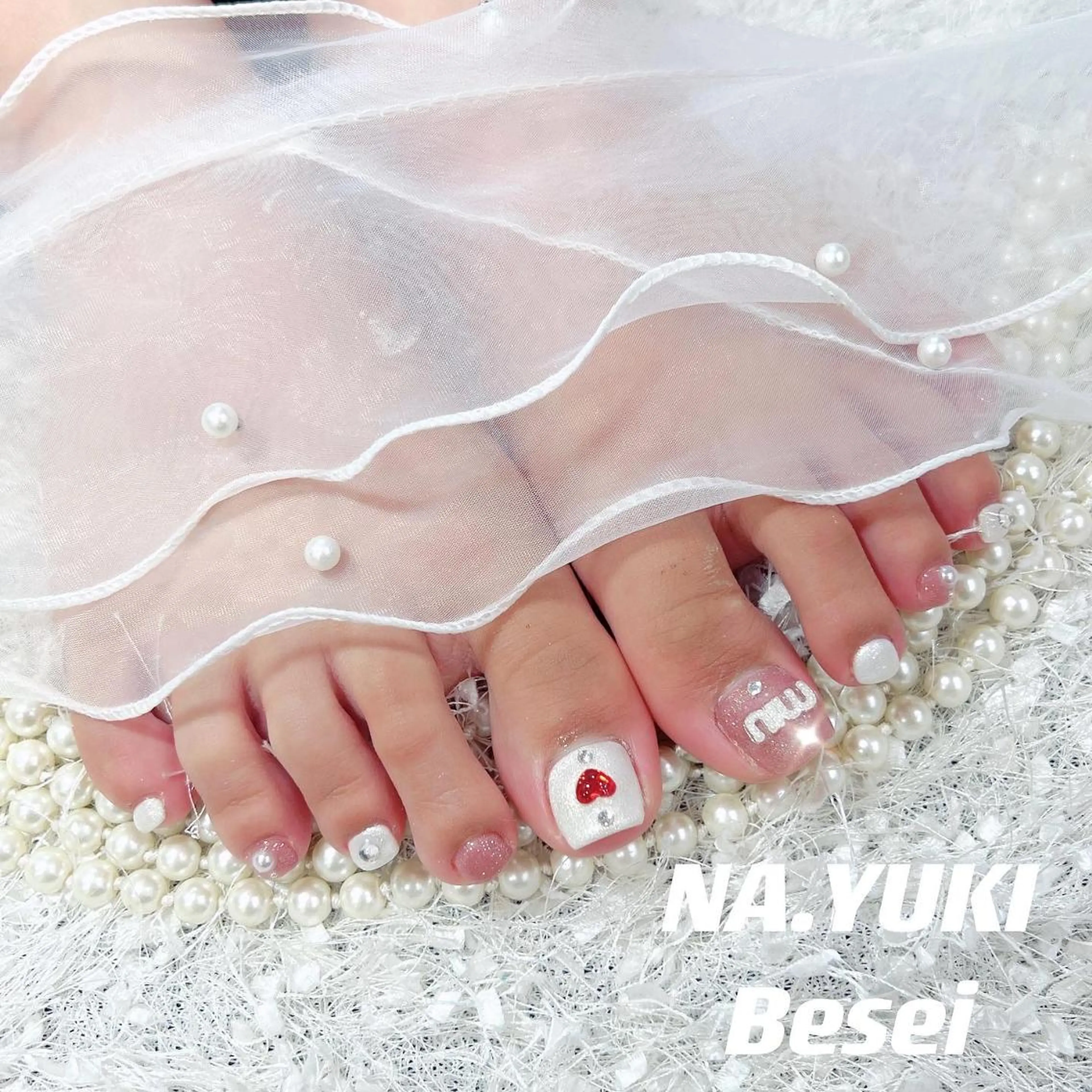 ネイル フットネイル 🎀 moo～ 🎀のネイルデザイン