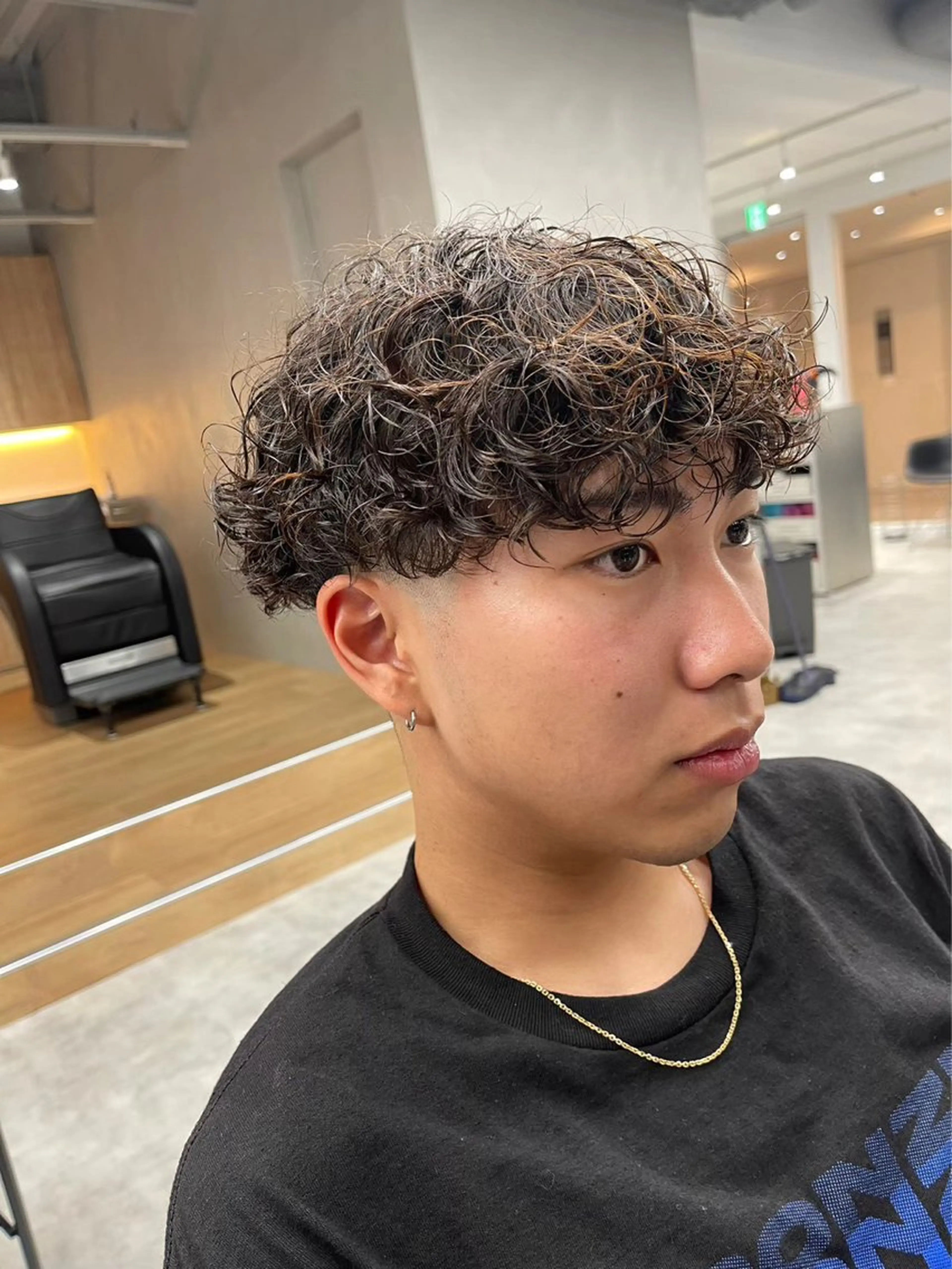 パーマ メンズ カット パーマ メンズパーマ/新潟/ 万代／田崎亮🌟のヘアスタイル