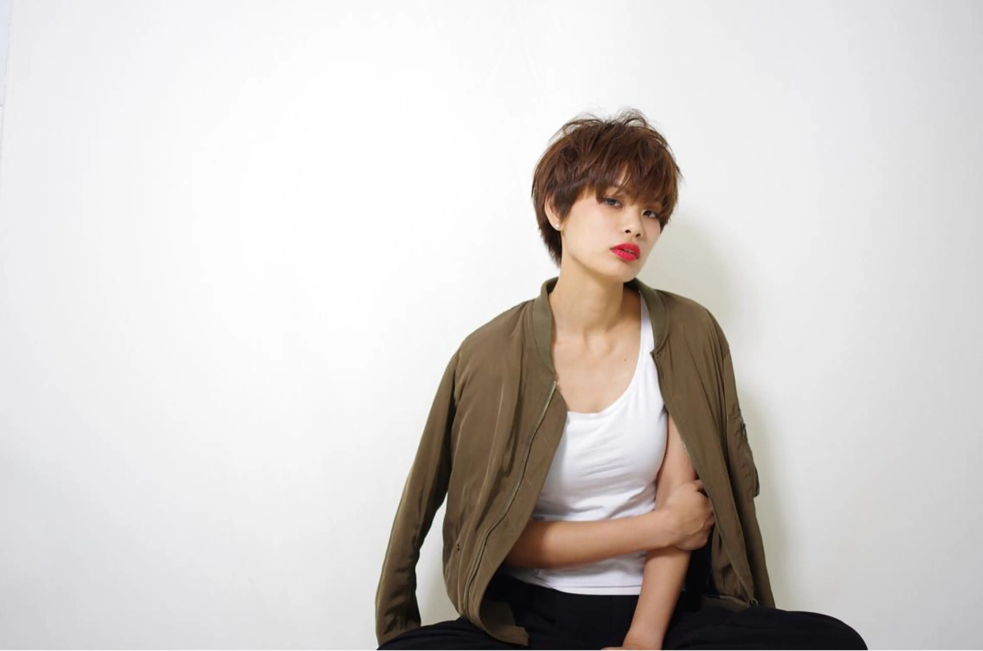 ショート カラー ショートヘア unu hair所属・藤井 仁紀のヘアスタイル