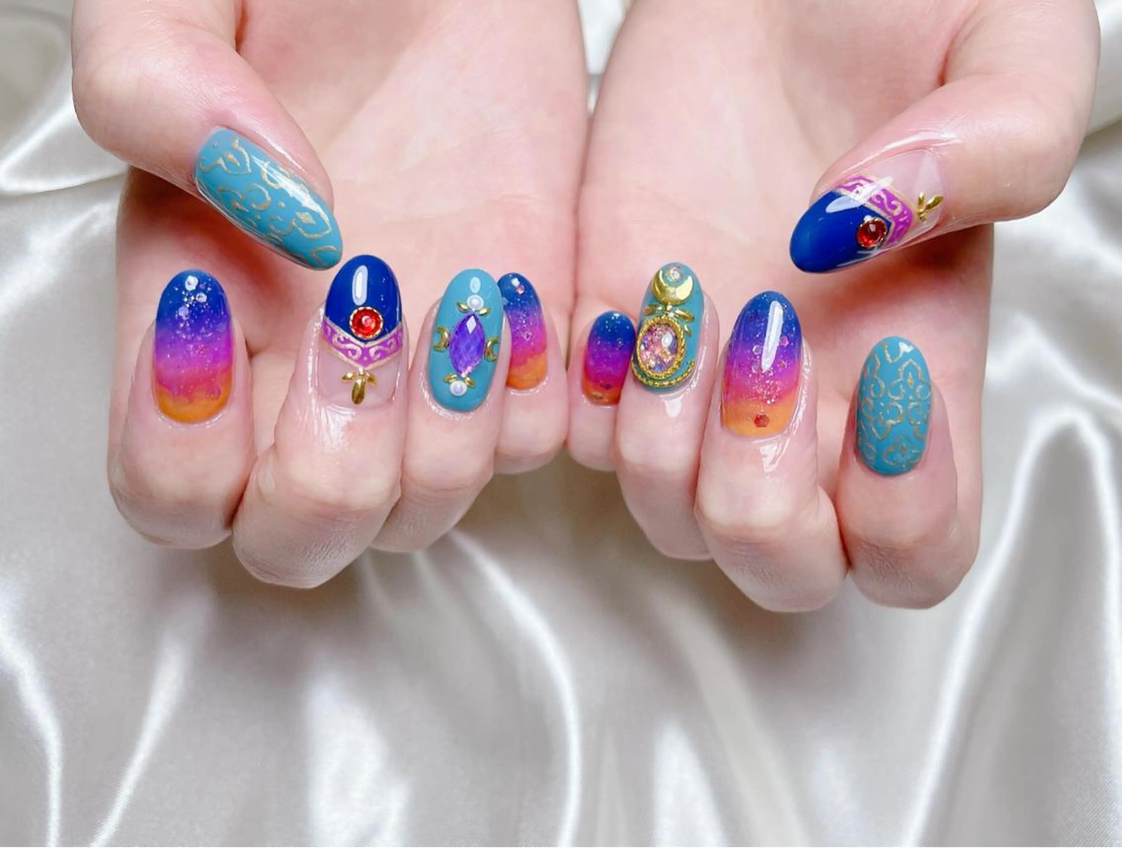 ネイル アートネイル ハンドネイル FLARE NAIL フレアネイルのネイルデザイン