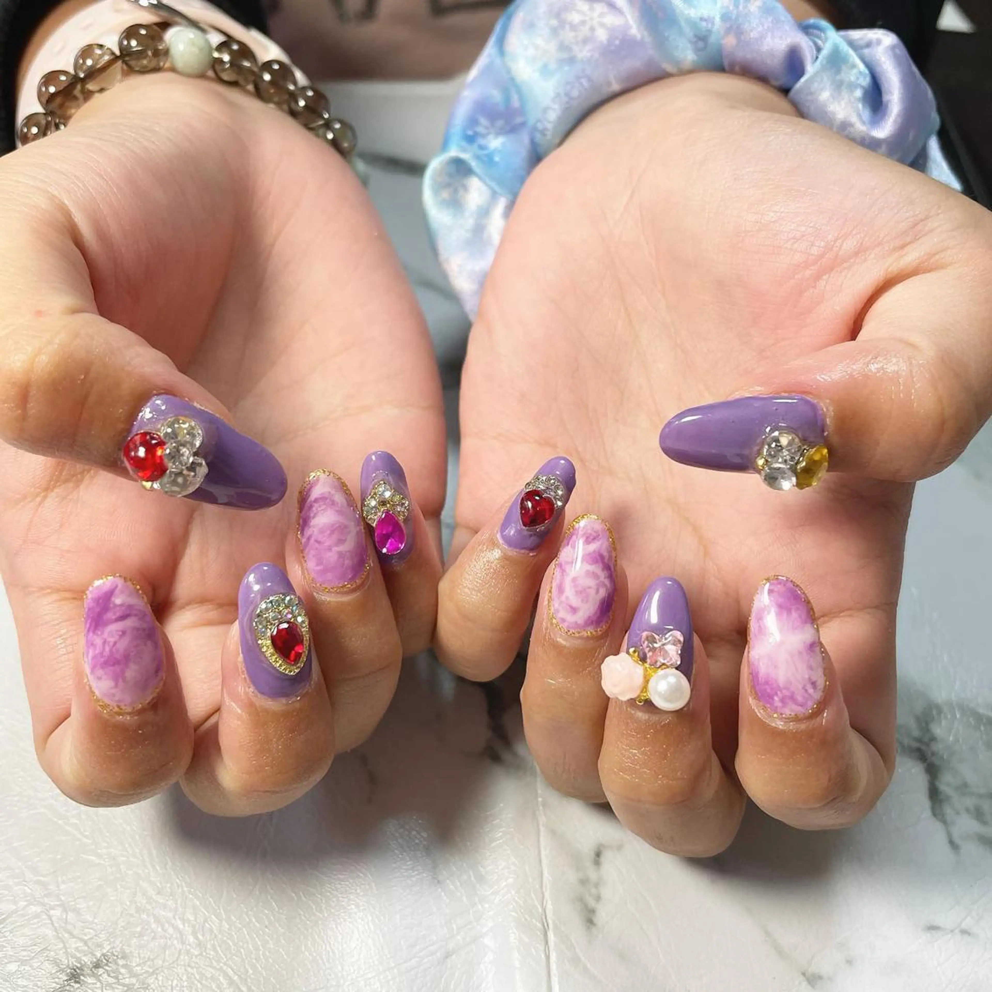 ネイル 大理石ネイル(マーブル) momoka_nails所属・Momo nailsalonのネイルデザイン