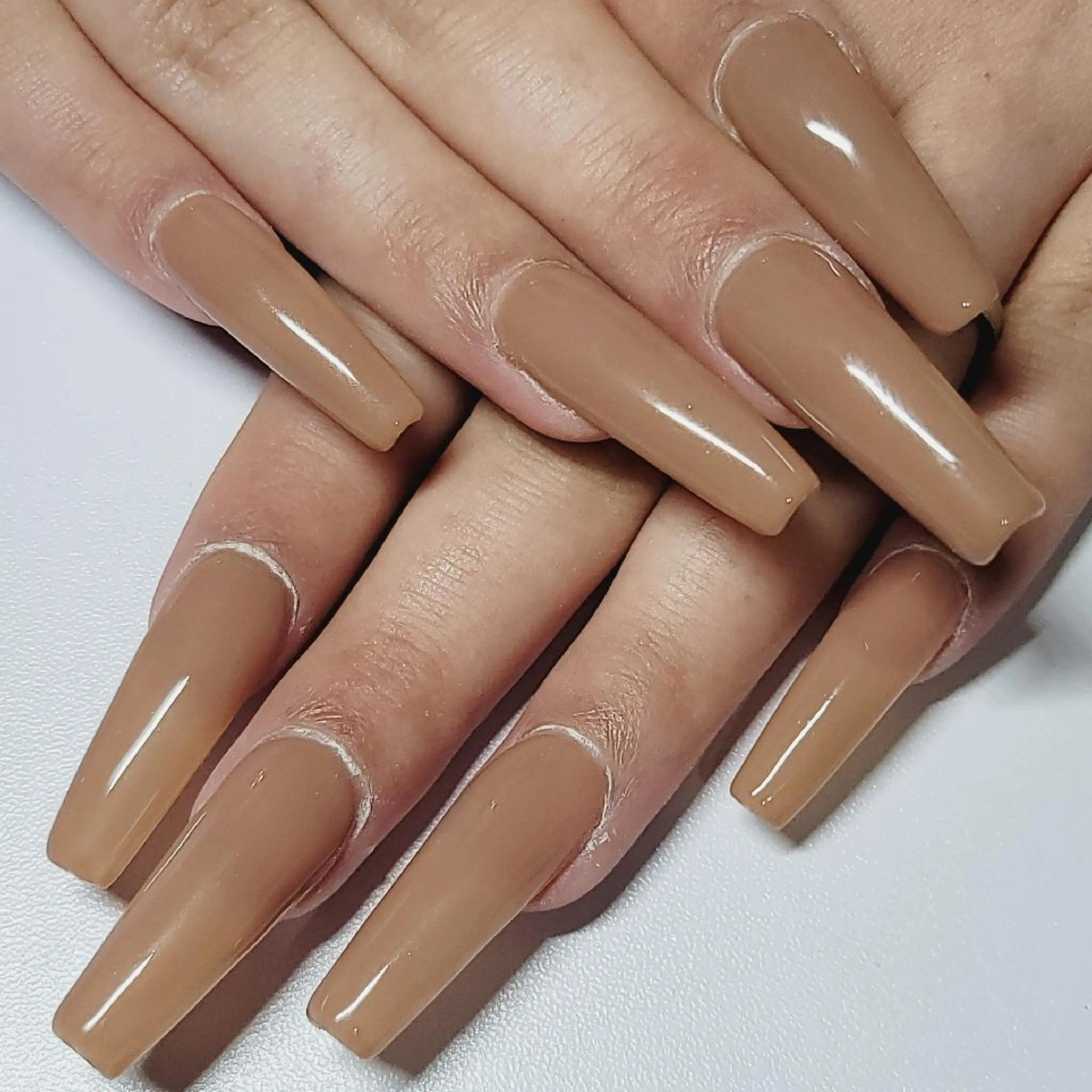 ネイル ロングネイル ワンカラーネイル ハンドネイル よしだ ひろきのネイルデザイン