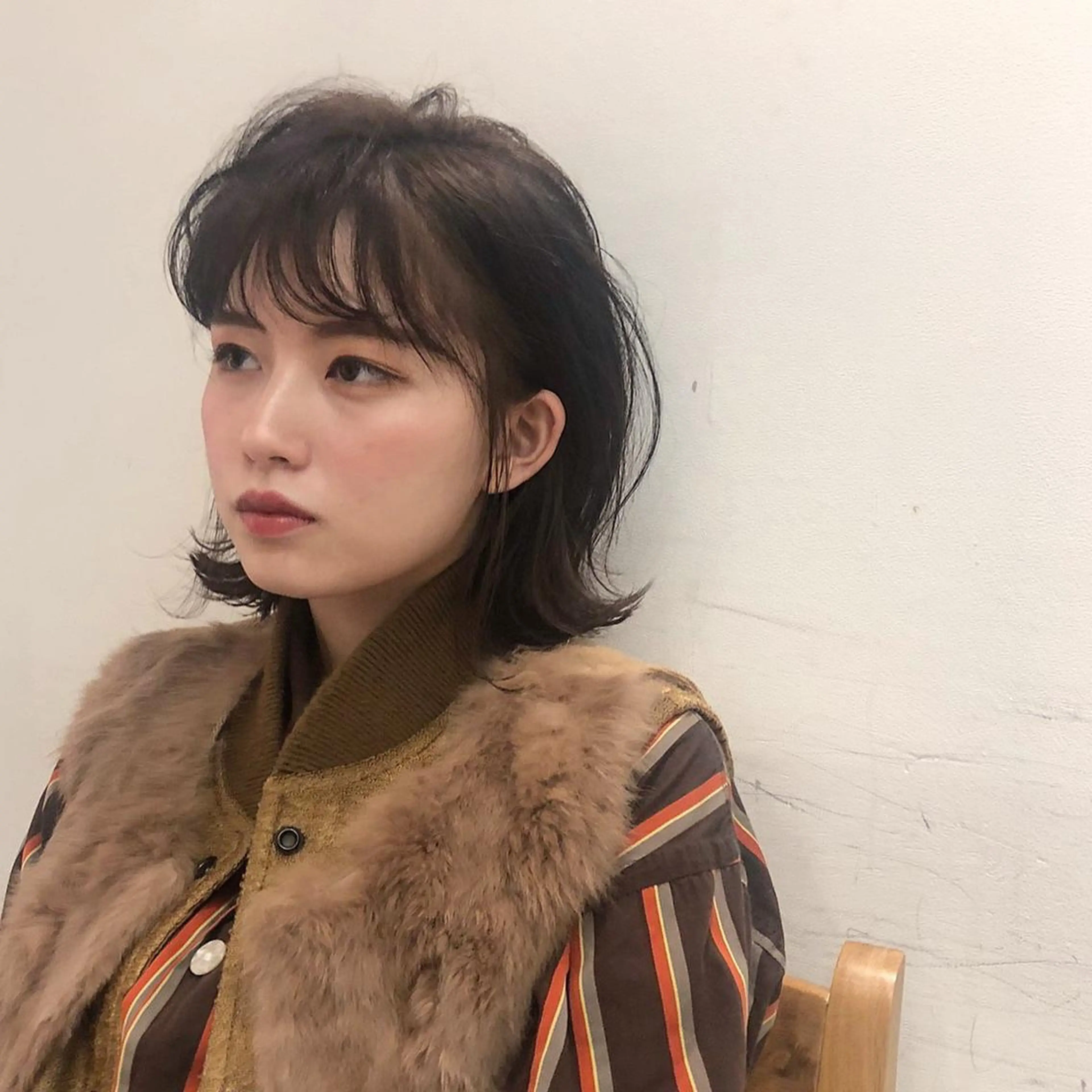 ミディアム ボブ 外ハネヘア iLi所属・iLi 《イリ》のヘアスタイル