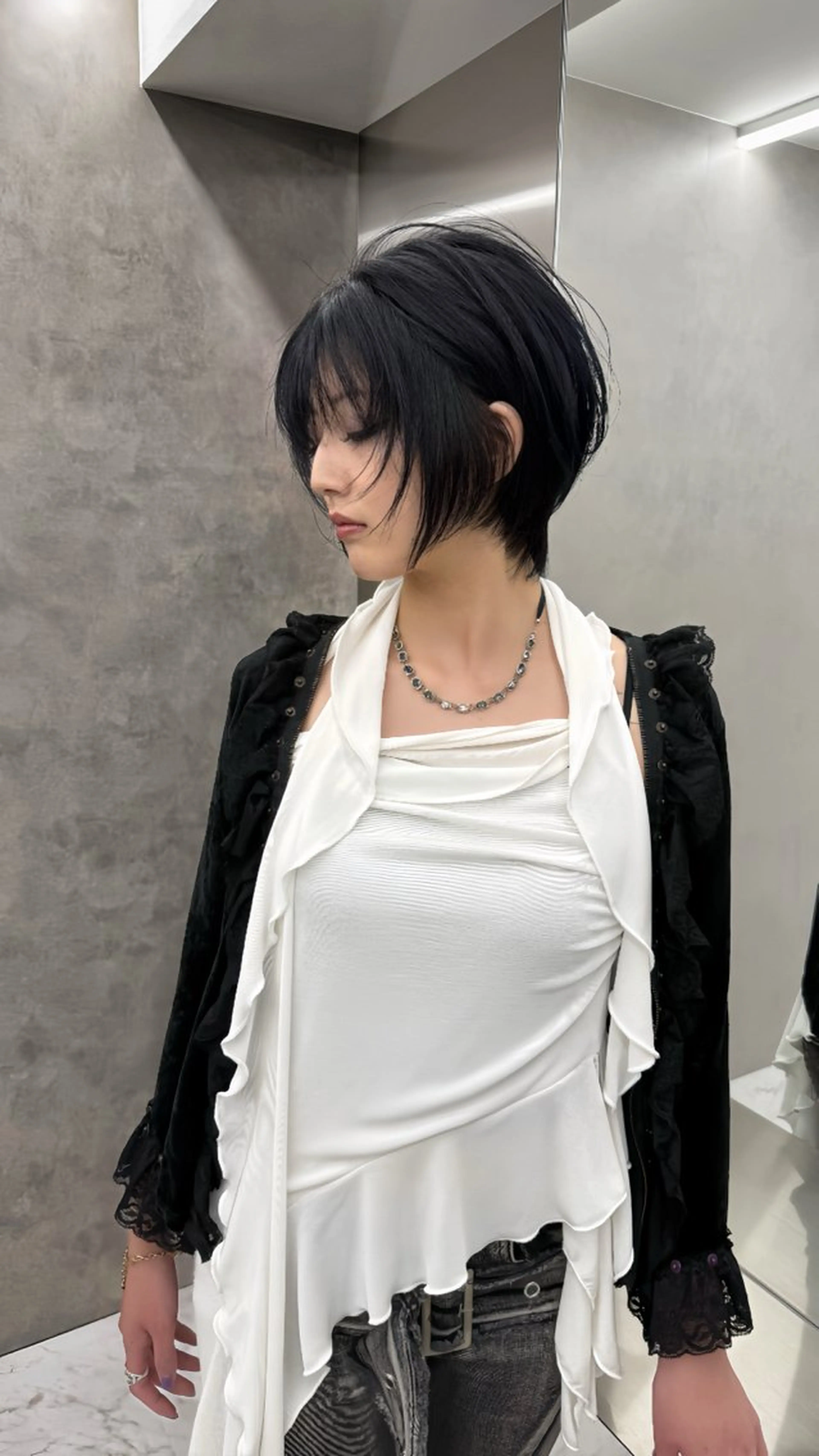 ショート ショートヘア レイヤー/ハッシュ カット【春道】のヘアスタイル