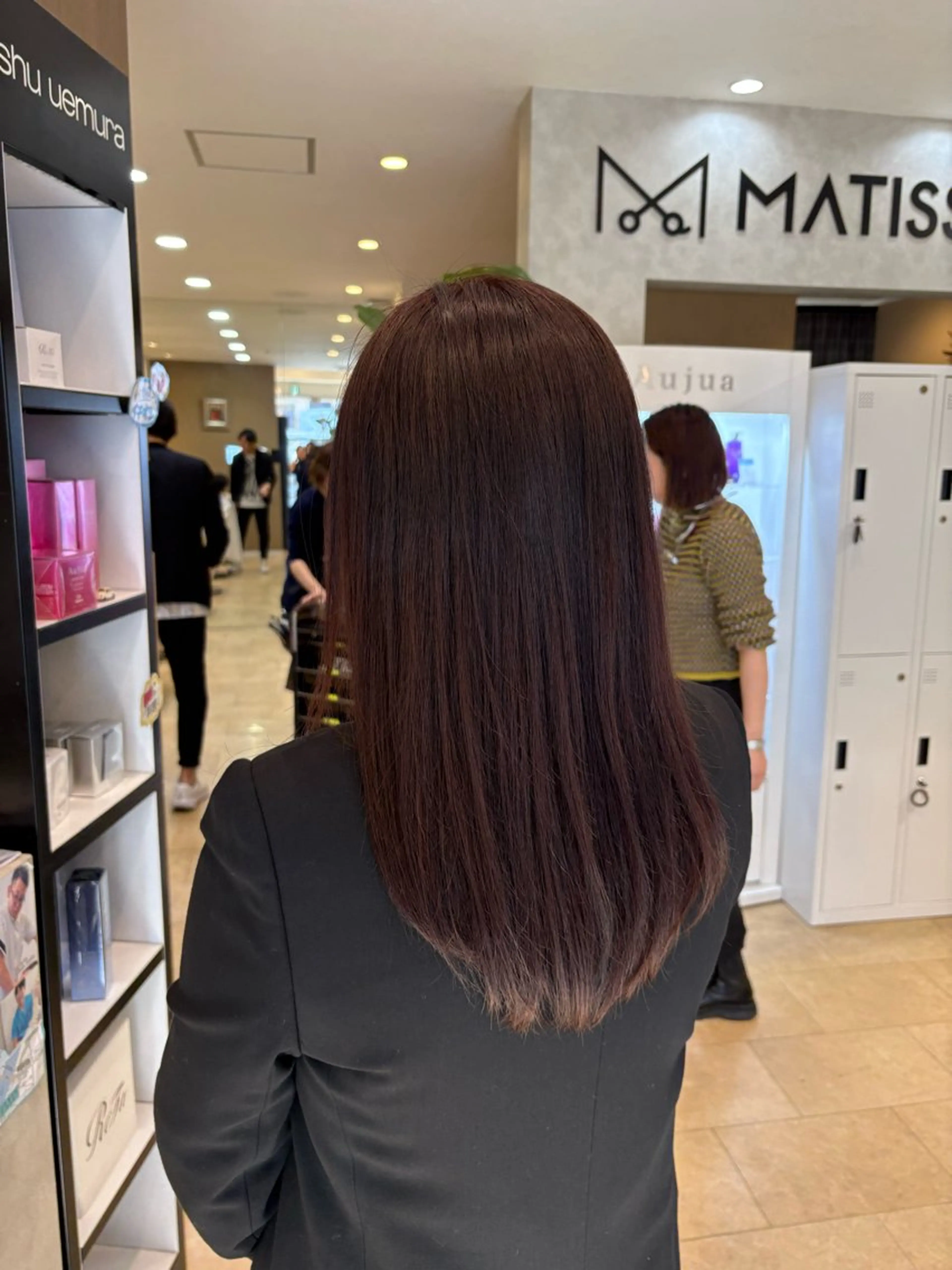 セミロング カラー ヘアカラー あいり 福岡美容師のヘアスタイル