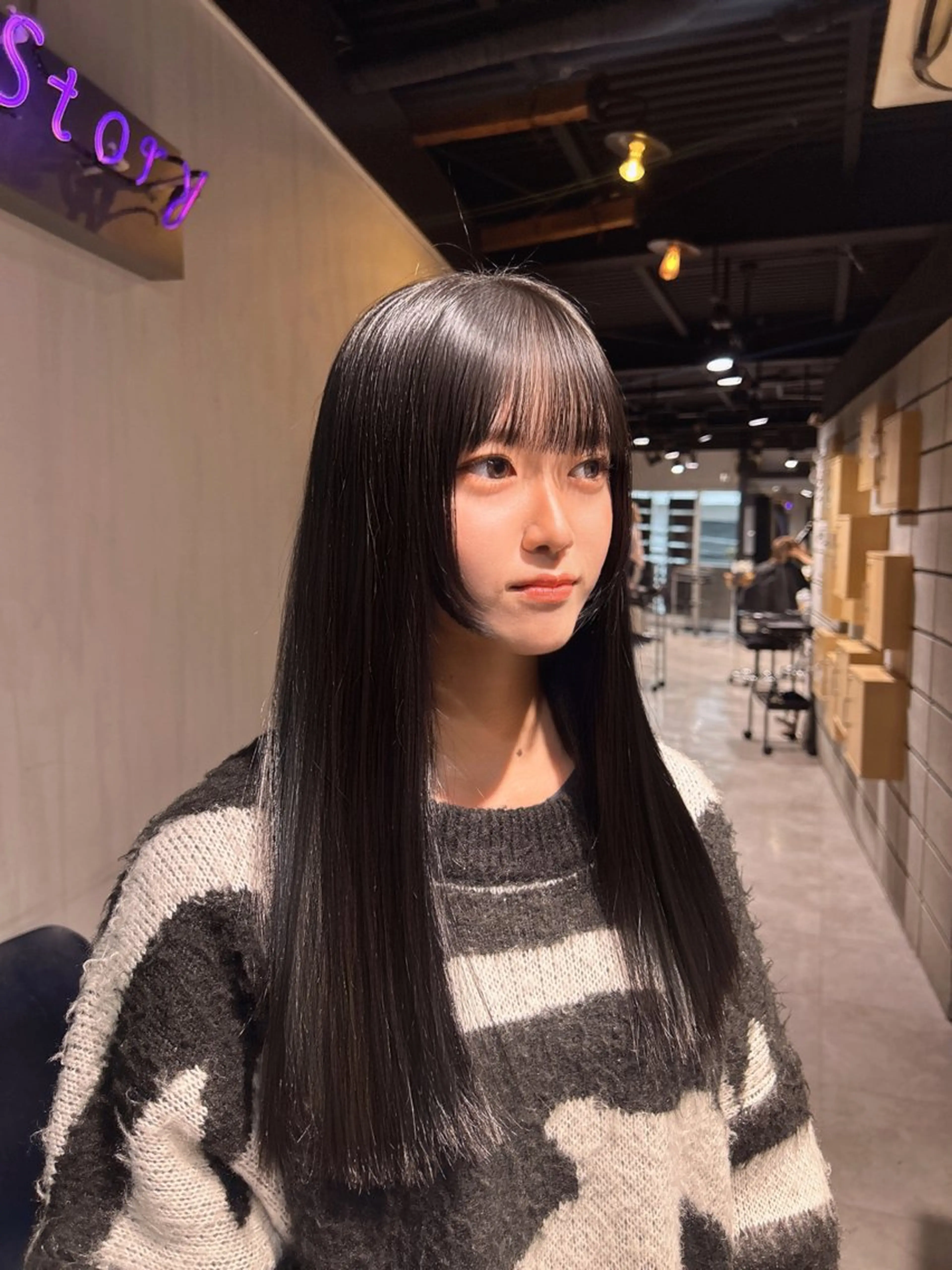 【🪩🩵minimoだけの限定menu🩵🪩】レイヤーカット➕髪質改善treatmentの写真