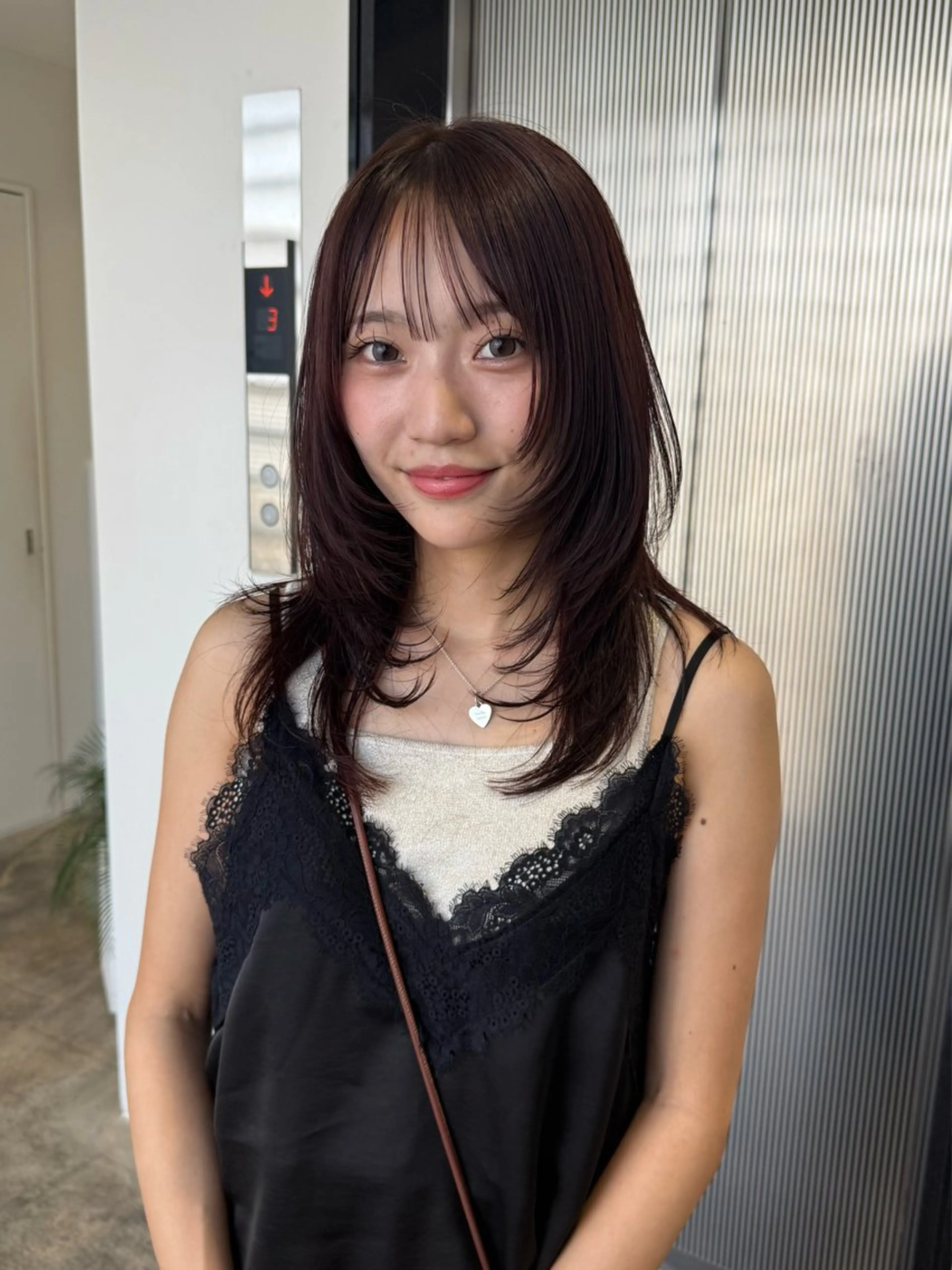 セミロング カラー レイヤーカット カット ヘアカラー トリートメント 🟡ひろの/ツヤ カラー/髪質改善🟡のヘアスタイル