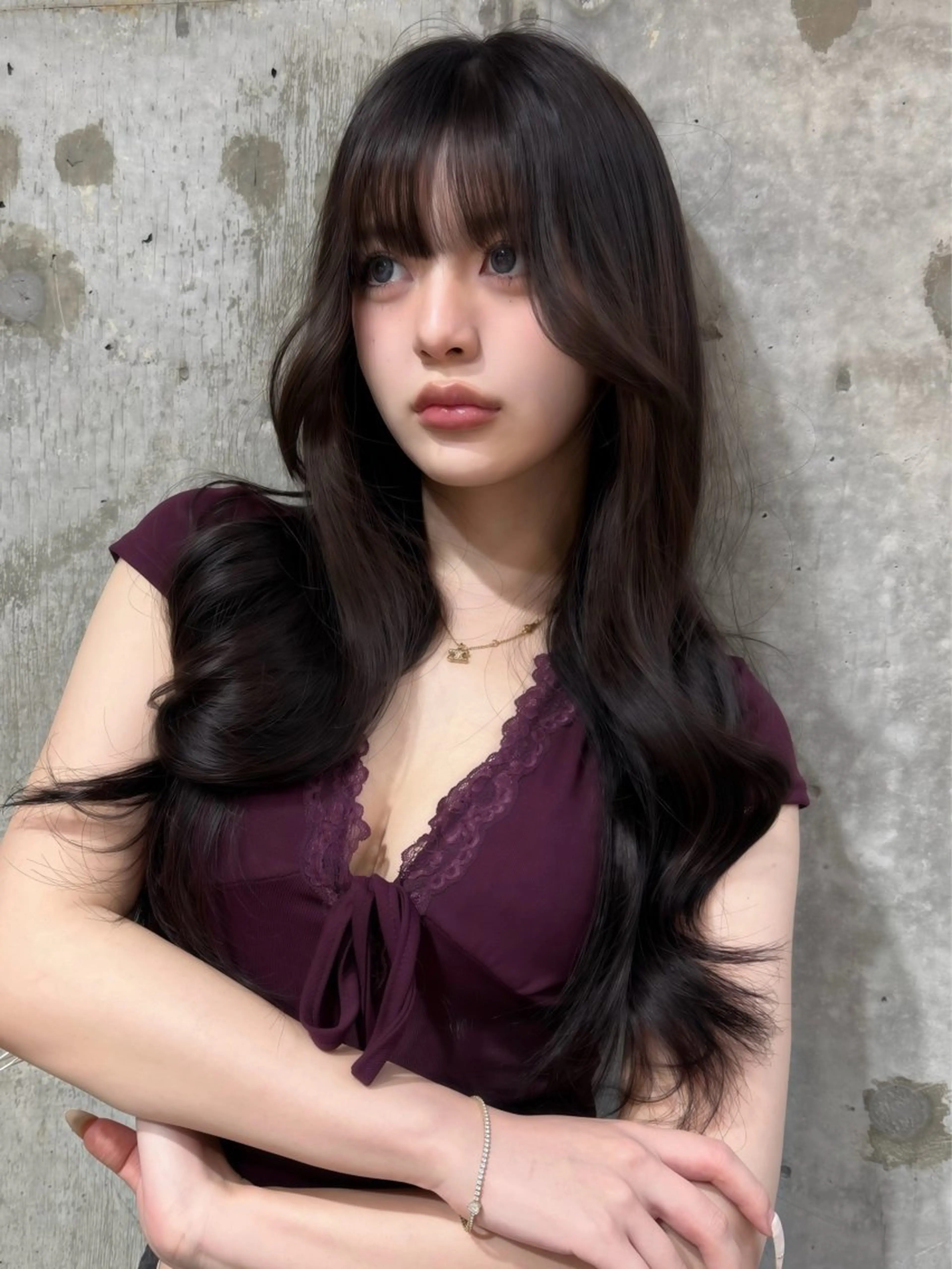 ロング カラー ブラウンカラー ラベンダーカラー レイヤーカット カット ヘアカラー トリートメント Sea Shinjuku所属・海外レイヤー /新宿/TERUのヘアスタイル