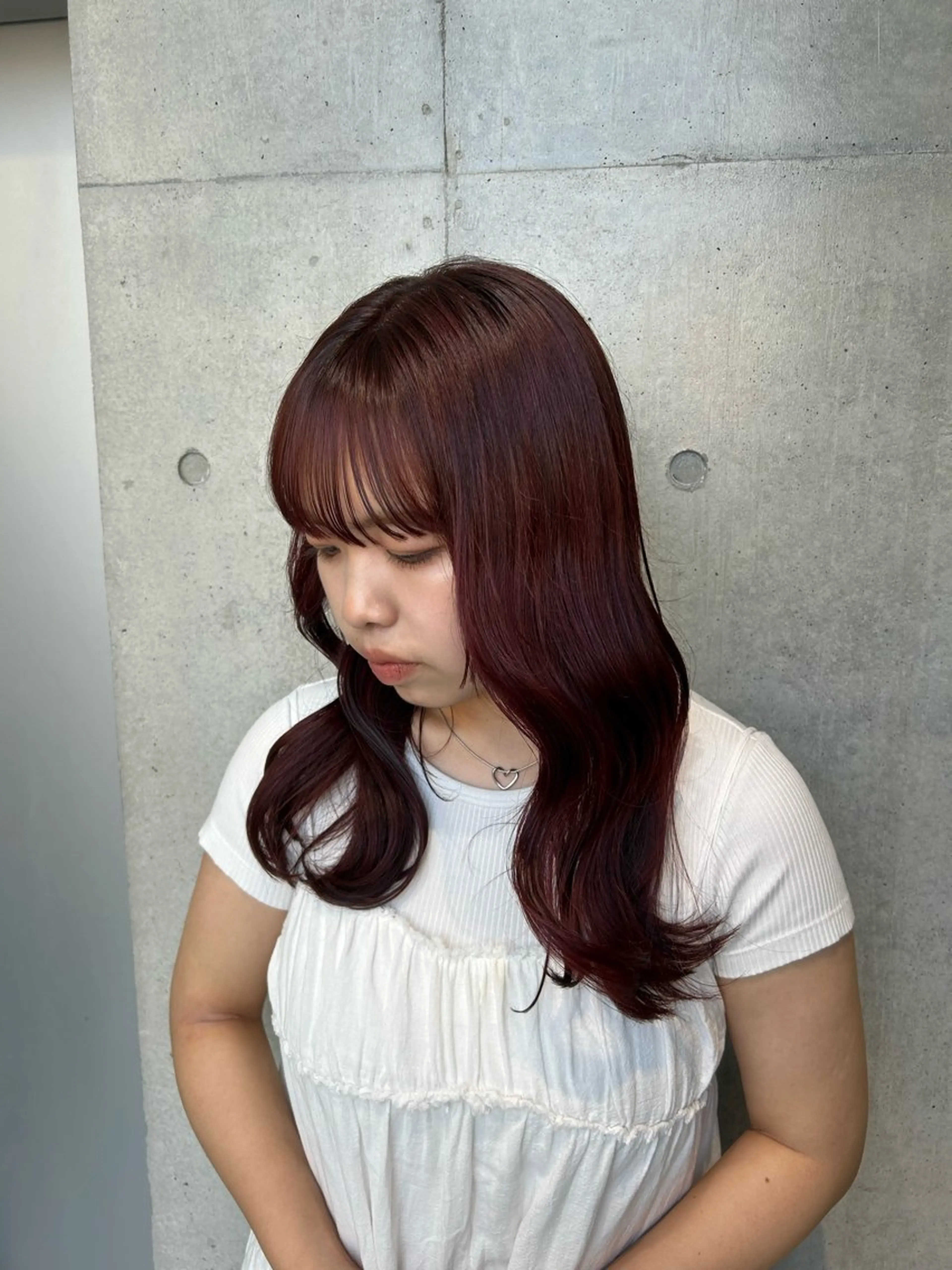 ロング カラー ヘアアレンジ ヘアカラー トリートメント ボブ艶モテカラー🫧 カリンのヘアスタイル